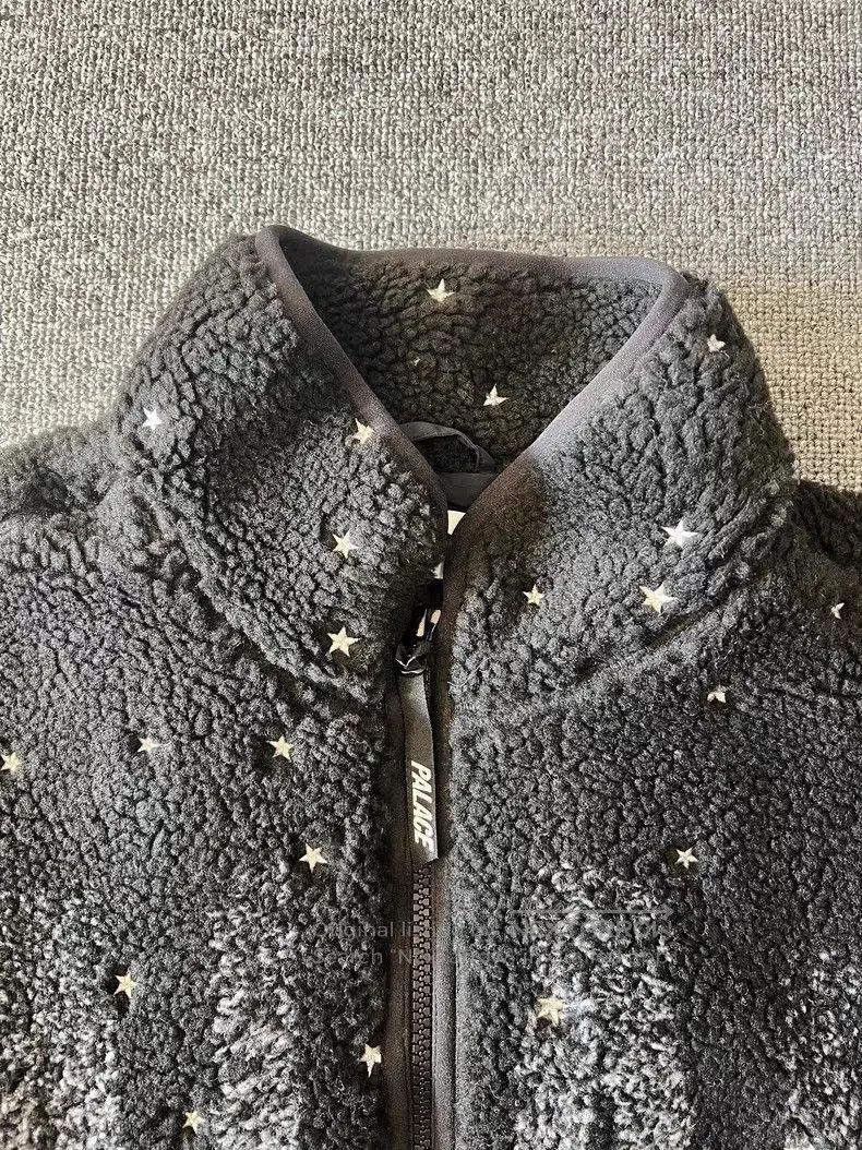 Palace Black Mountain & Star Print Fleece Jacket. Size US M / EU 48-50 / 2 - 4 Thumbnail