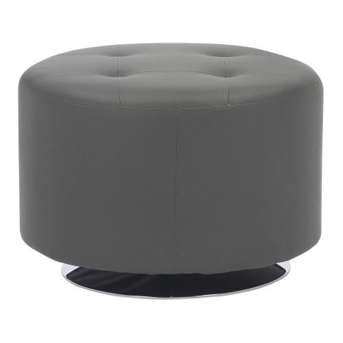 Designer × Homemade Mason Round Swivel 26" Contemporary Ottoman in Chrome Metal Size US L / EU 52-54 / 3 - 3 Thumbnail