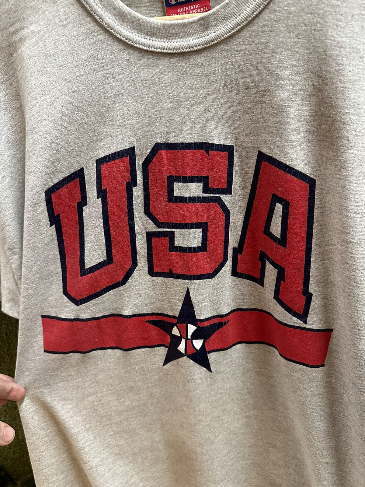 Vintage Vintage Champion USA Basketball T-shirt Large Size US L / EU 52-54 / 3 - 4 Thumbnail