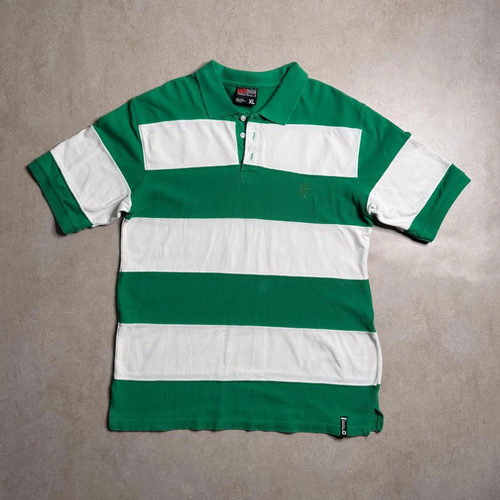 Southpole Vintage South Pole Green Polo Shirt - S Size US S / EU 44-46 / 1 - 1 Thumbnail