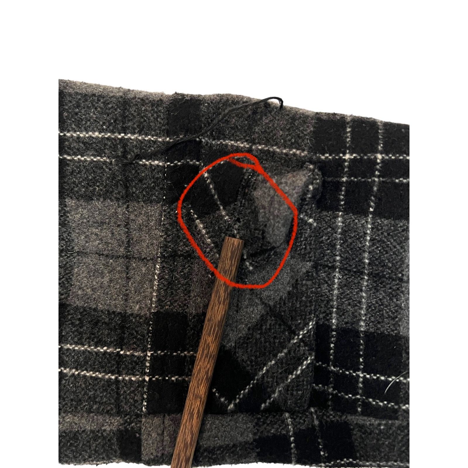 Other Giacca Women Plaid Wool Blend Peacoat Jacket Large Gray Coat Size L / US 10 / IT 46 - 9 Thumbnail