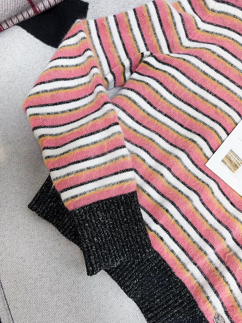 Chanel Chanel 22A Striped Fringe Knit Sweater Size M / US 6-8 / IT 42-44 - 5 Thumbnail