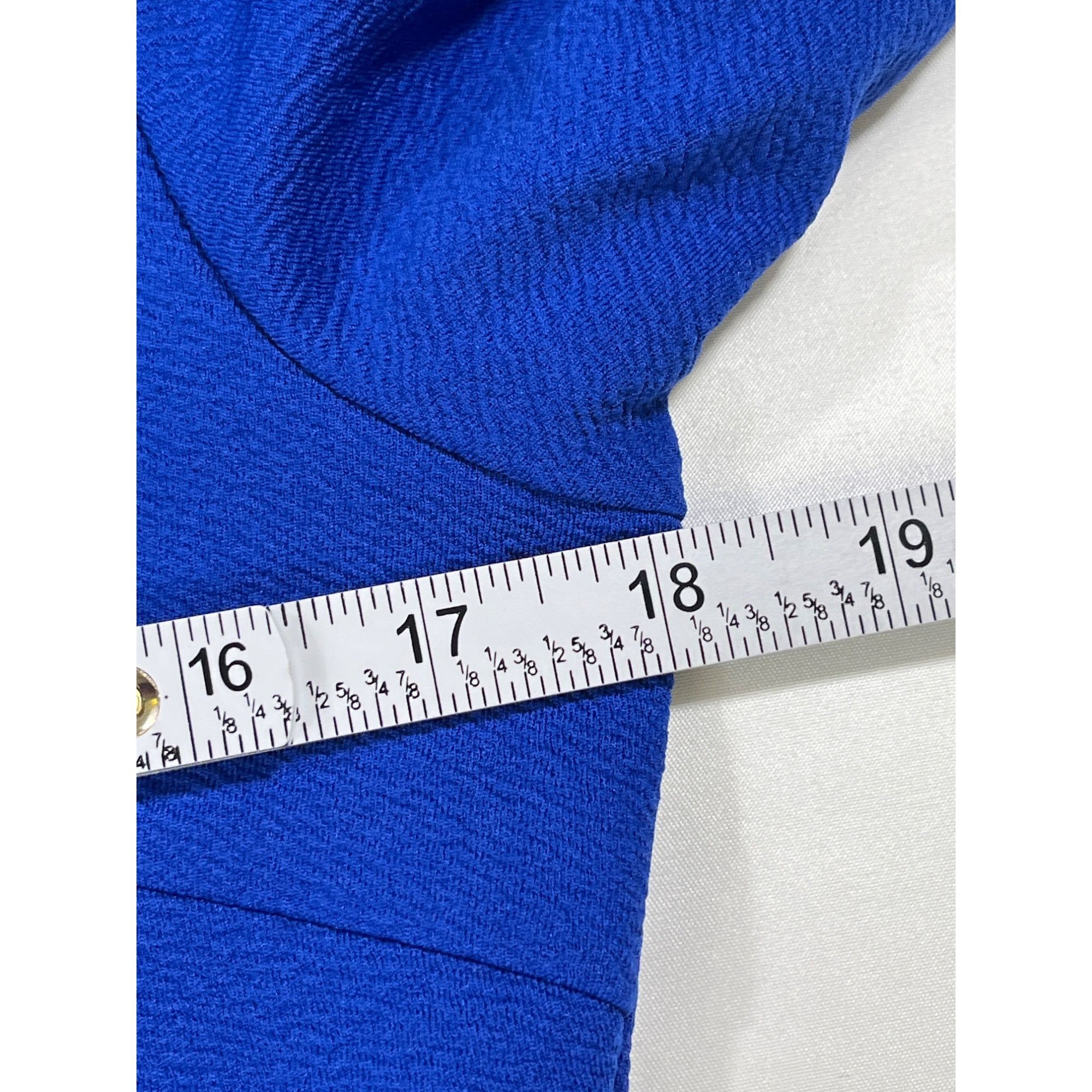 Designer Homeyee SKU 7628 Womens Blue Dress With sleeves Size XL Size XL / US 12-14 / IT 48-50 - 4 Thumbnail