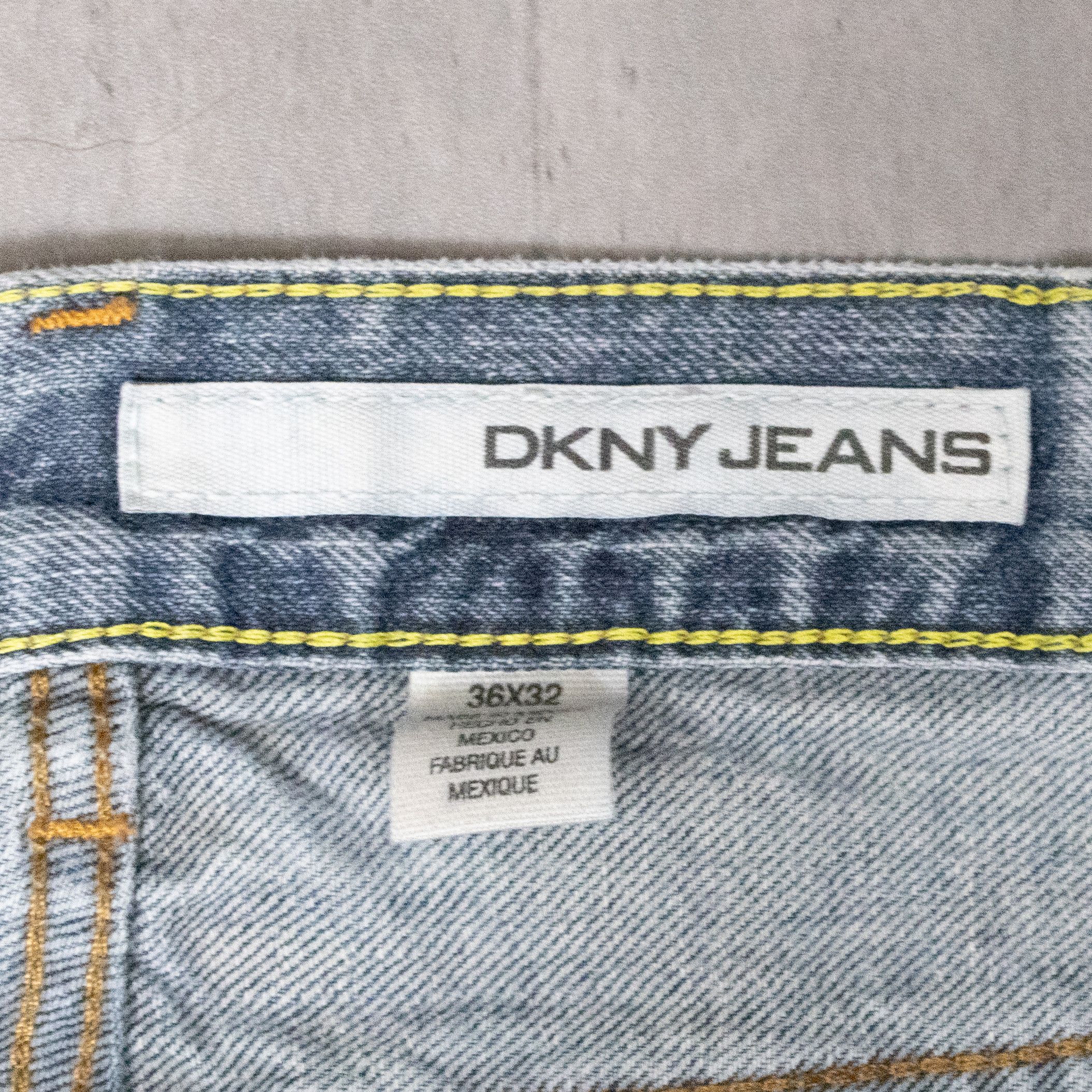 DKNY Y2K 2000s DKNY Jeans Baggy Fit Distressed Denim Pant's Size US 38 / EU 54 - 10 Thumbnail