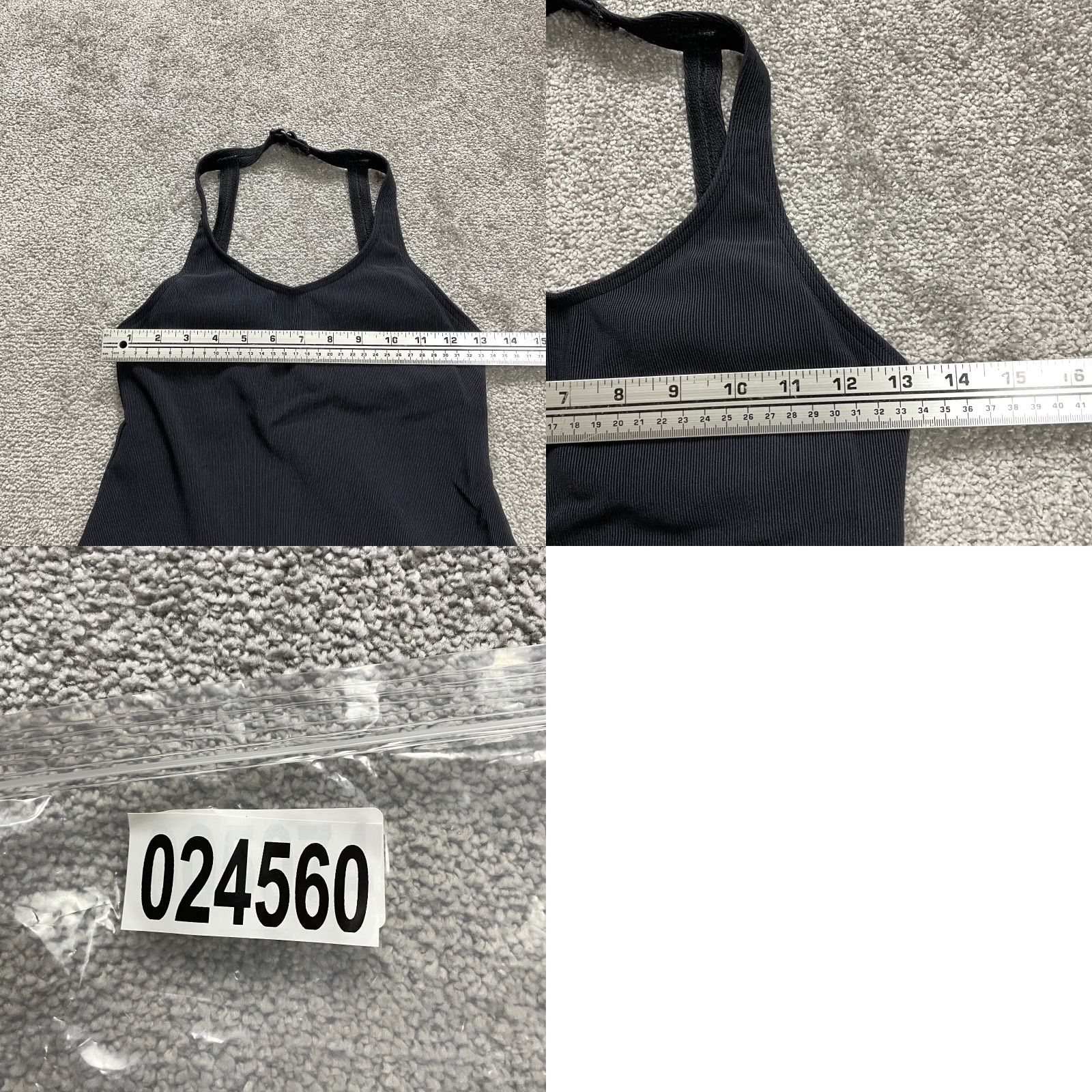 Lands' End Lands' End Athletic Tank Top Womens 6 Blue Padded Halter Sleeveless Nylon Casual Size M / US 6-8 / IT 42-44 - 8 Thumbnail