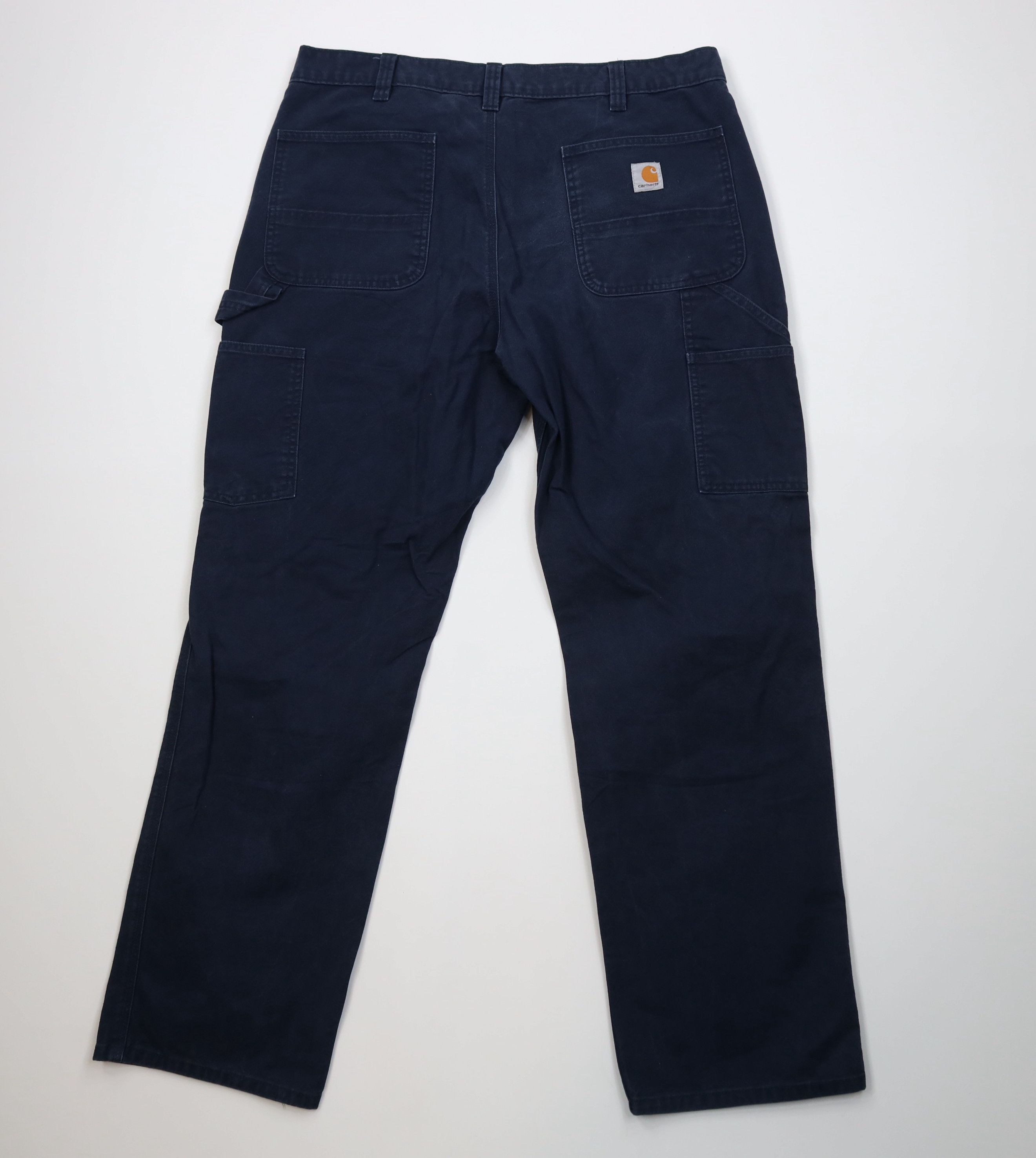 Carhartt Vintage Y2K Carhartt Fit Wide Leg Dungaree Pants Navy Blue Size US 38 / EU 54 - 8 Thumbnail