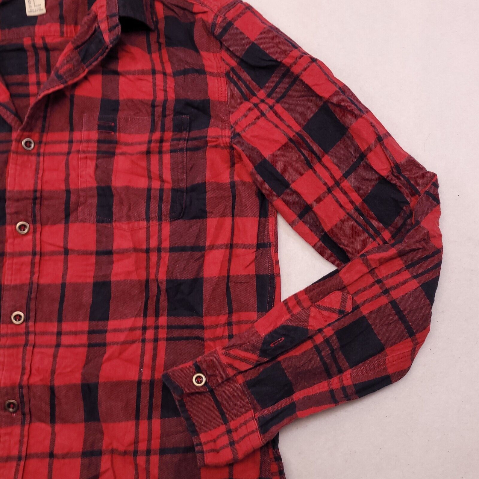 21 Men 21 Men Madras Flannel Button Up Shirt Mens Size S Red Black Size US S / EU 44-46 / 1 - 6 Thumbnail