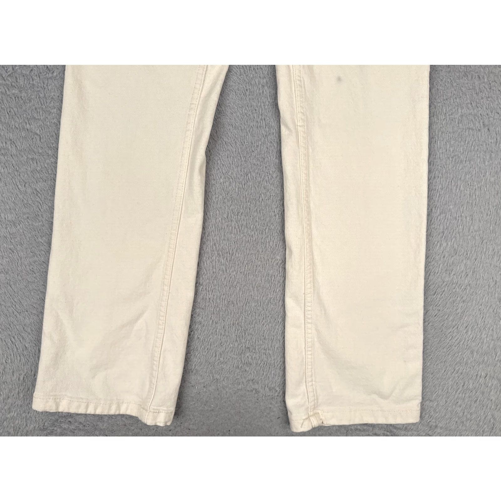 Calvin Klein Calvin Klein Jeans Jeans Straight Womens 4/27 White Mid Rise Stretch 26x30 Urban City College Size 27" / US 4 / IT 40 - 2 Thumbnail