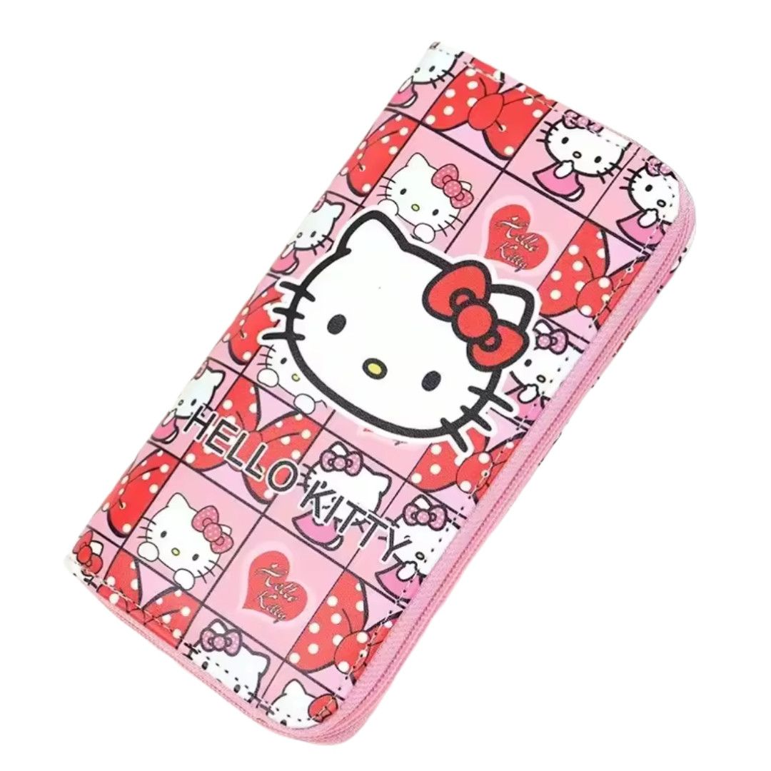 Japanese Brand Hello Kitty Wallet PU Leather Long Zipper, NEW Size ONE SIZE - 2 Thumbnail