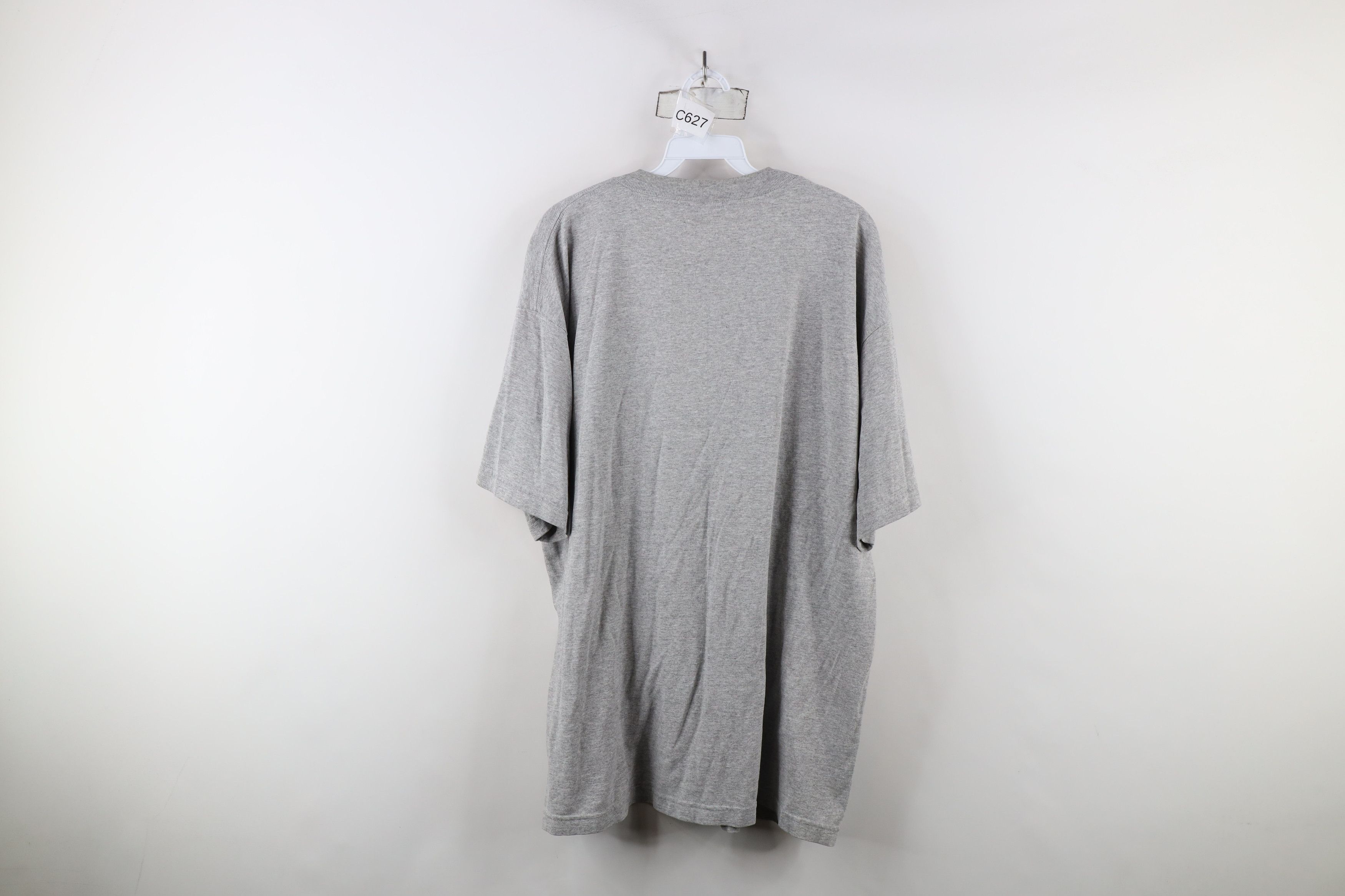 Fila × Vintage Vintage 90s Fila Spell Center Logo T-Shirt Heather Gray USA Size US XL / EU 56 / 4 - 11 Thumbnail