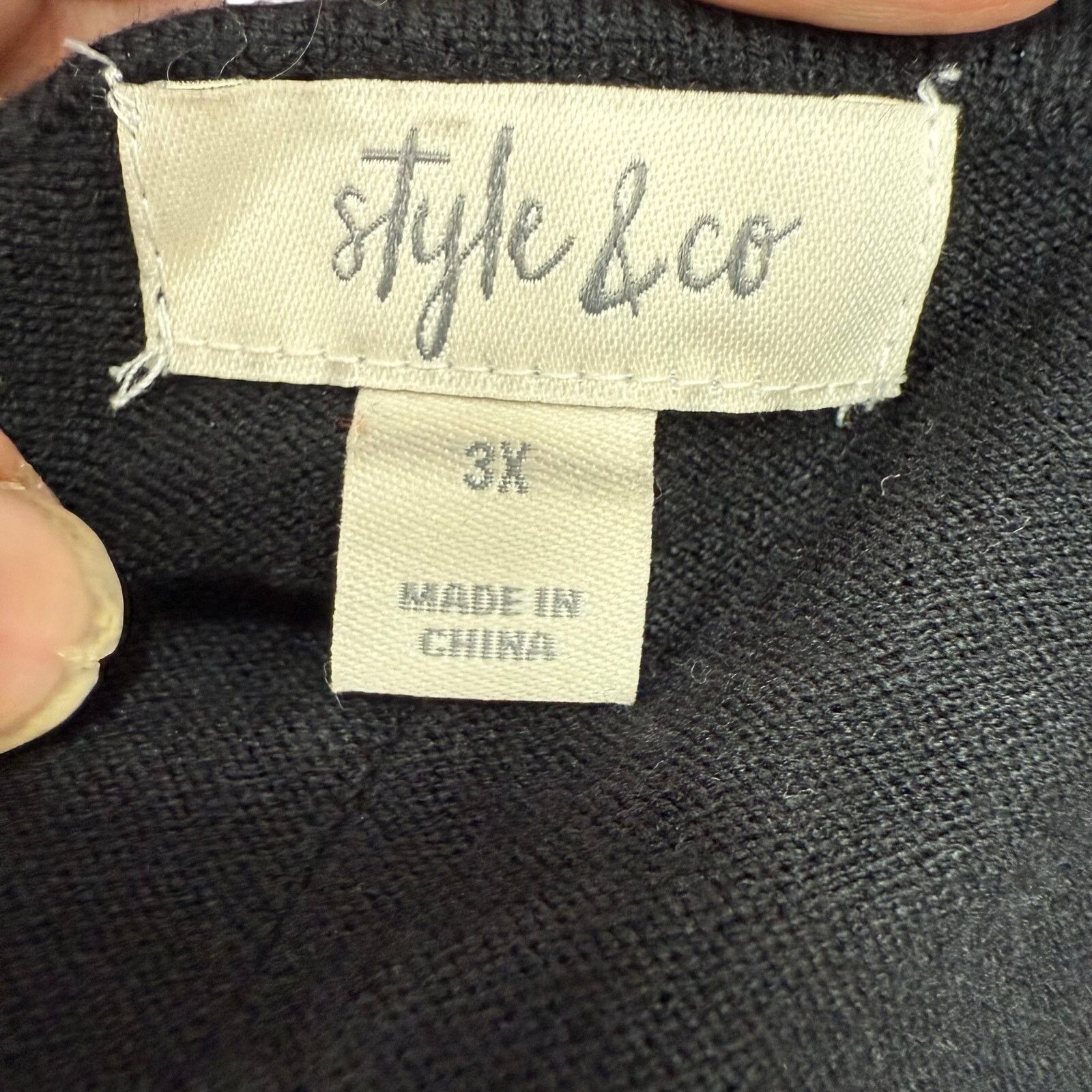 Macys Macy's Style & Co Plus Sweater 3X Thin Knit NEW #G710 Size 3XL / US 20-22 - 5 Thumbnail