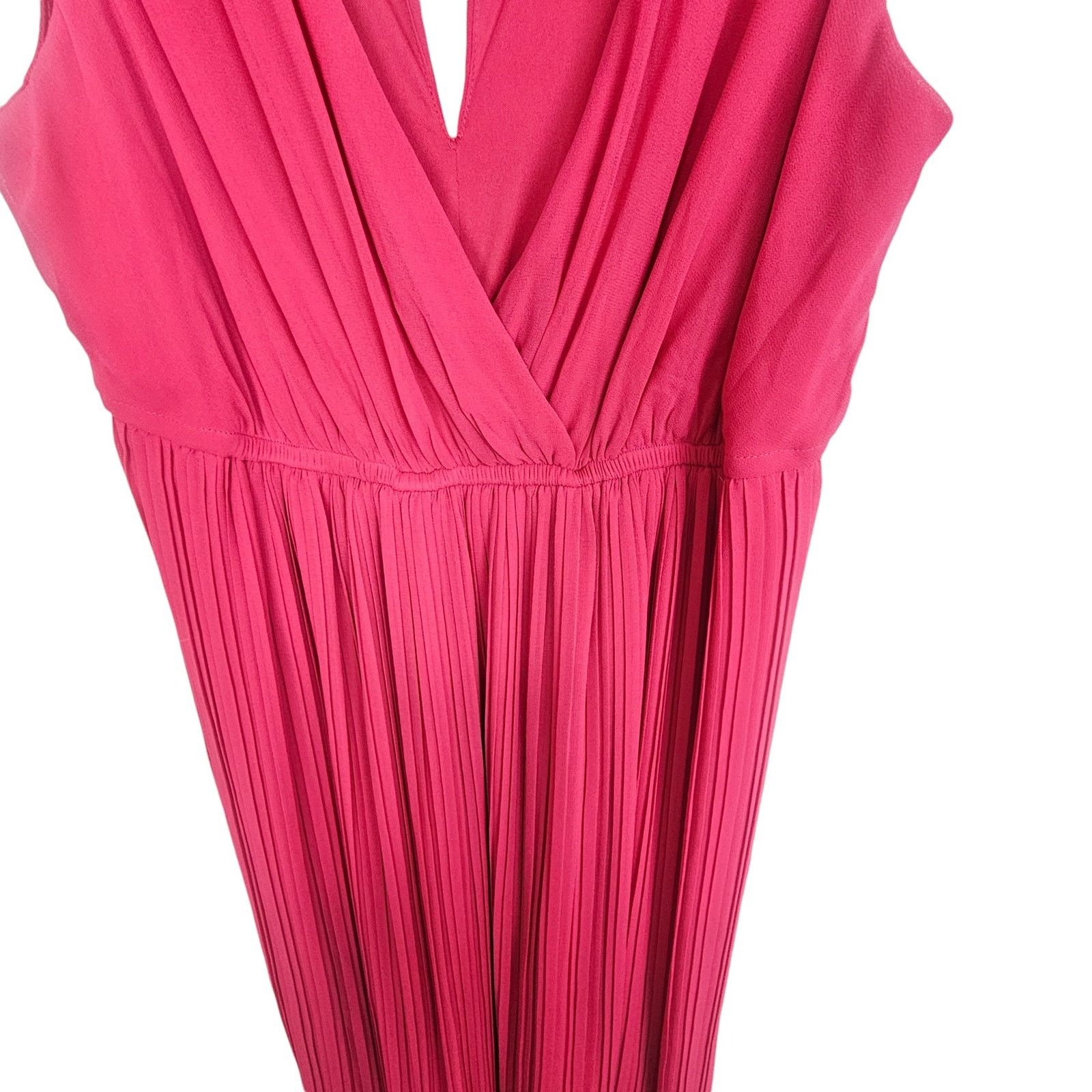 Torrid Torrid Womens Pleated Surplice Maxi Dress Plus 00X Wedding Size XXS / US 00 / IT 34 - 4 Thumbnail