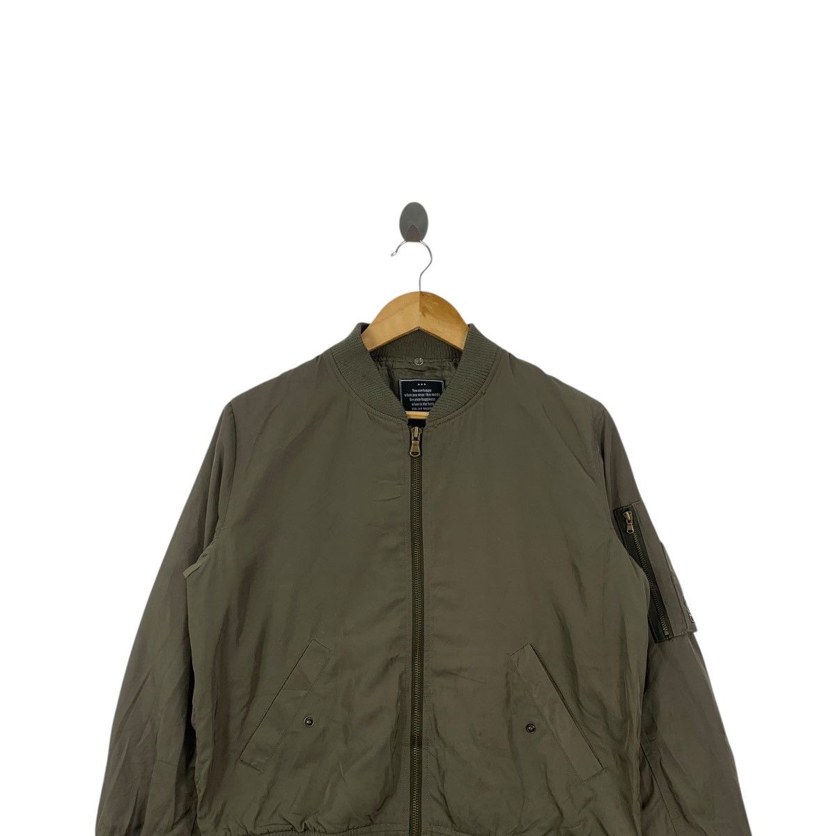 Other PRIVATE PAUSE JAPAN MA-1 Fighter Bomber Jacket Zipper Pilot Size M / US 6-8 / IT 42-44 - 2 Thumbnail