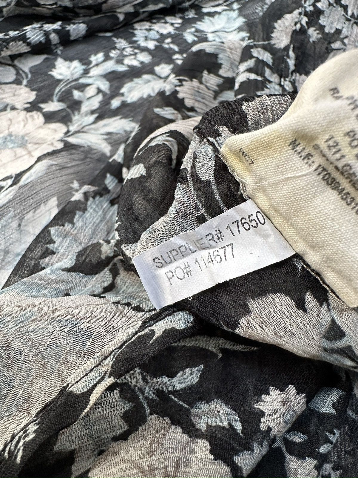 Denim & Supply Ralph Lauren DENIM & SUPPLY RALPH LAUREN Blouse Floral Sheer Crepe Shirt Size M / US 6-8 / IT 42-44 - 14 Thumbnail