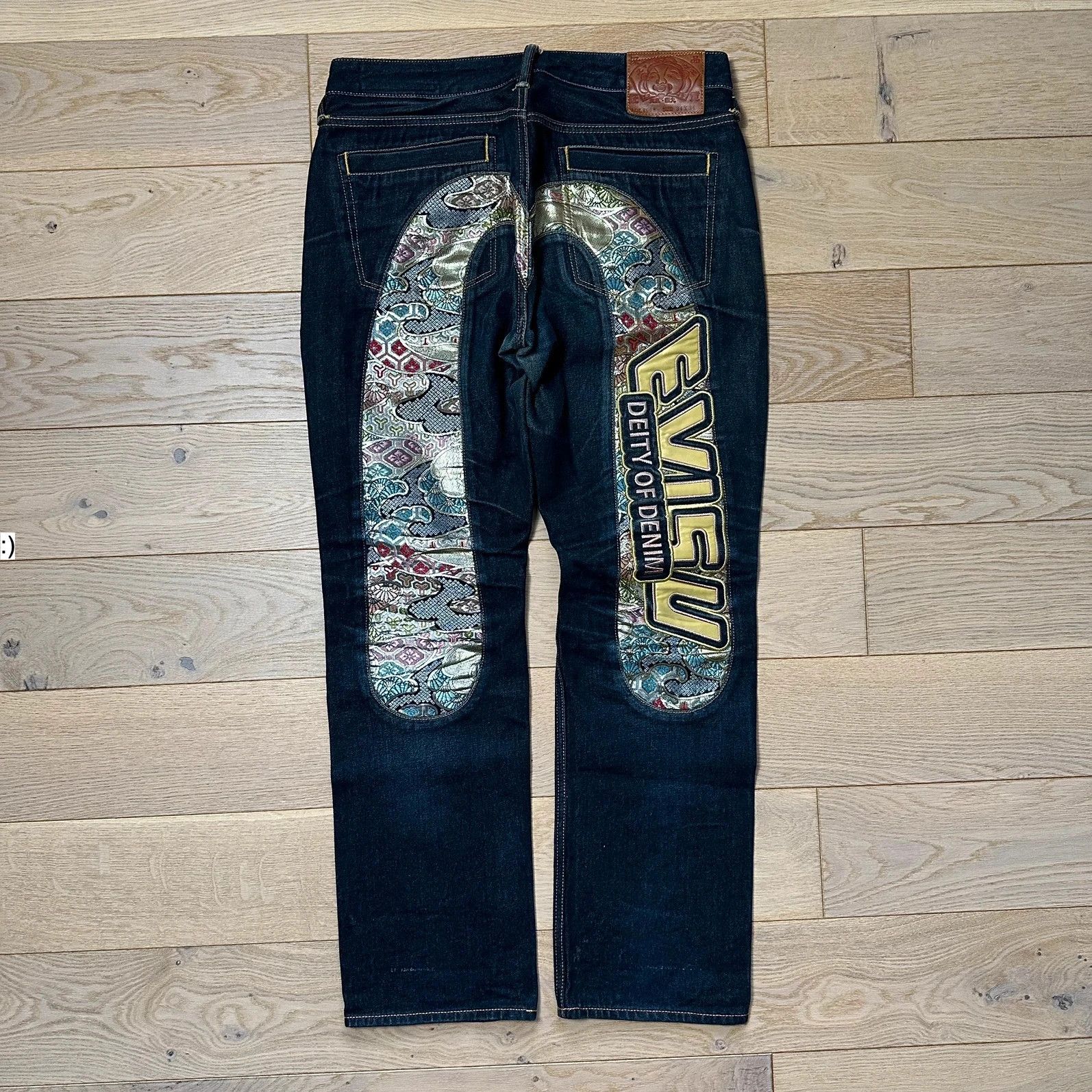 Evisu Jeans Baggy Evisu Daicock Embroidery Lot 2008 Multicolor Size US 34 / EU 50 - 1 Thumbnail