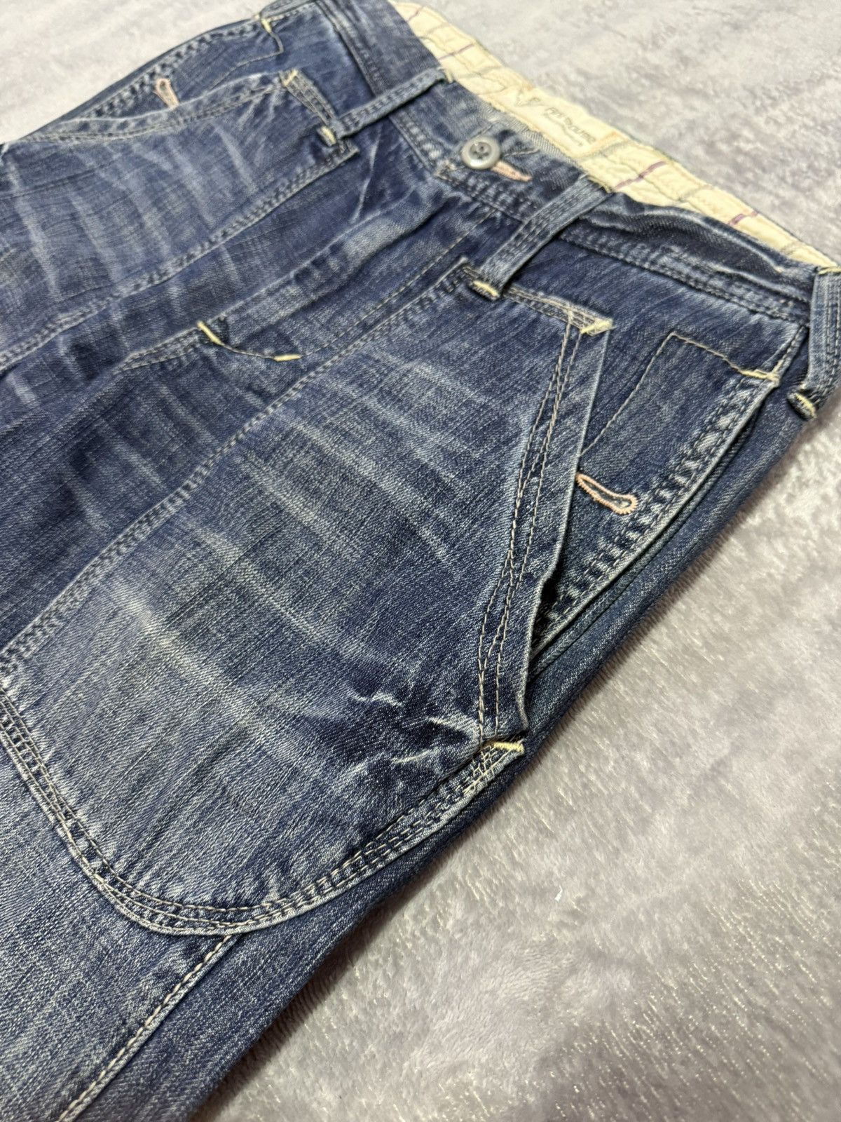 5351 POUR LES HOMMES × Japanese Brand × LOWBOX Antgauge Japan Split Wool Pocket Baker Jeans loose Pants Size US 30 / EU 46 - 8 Thumbnail