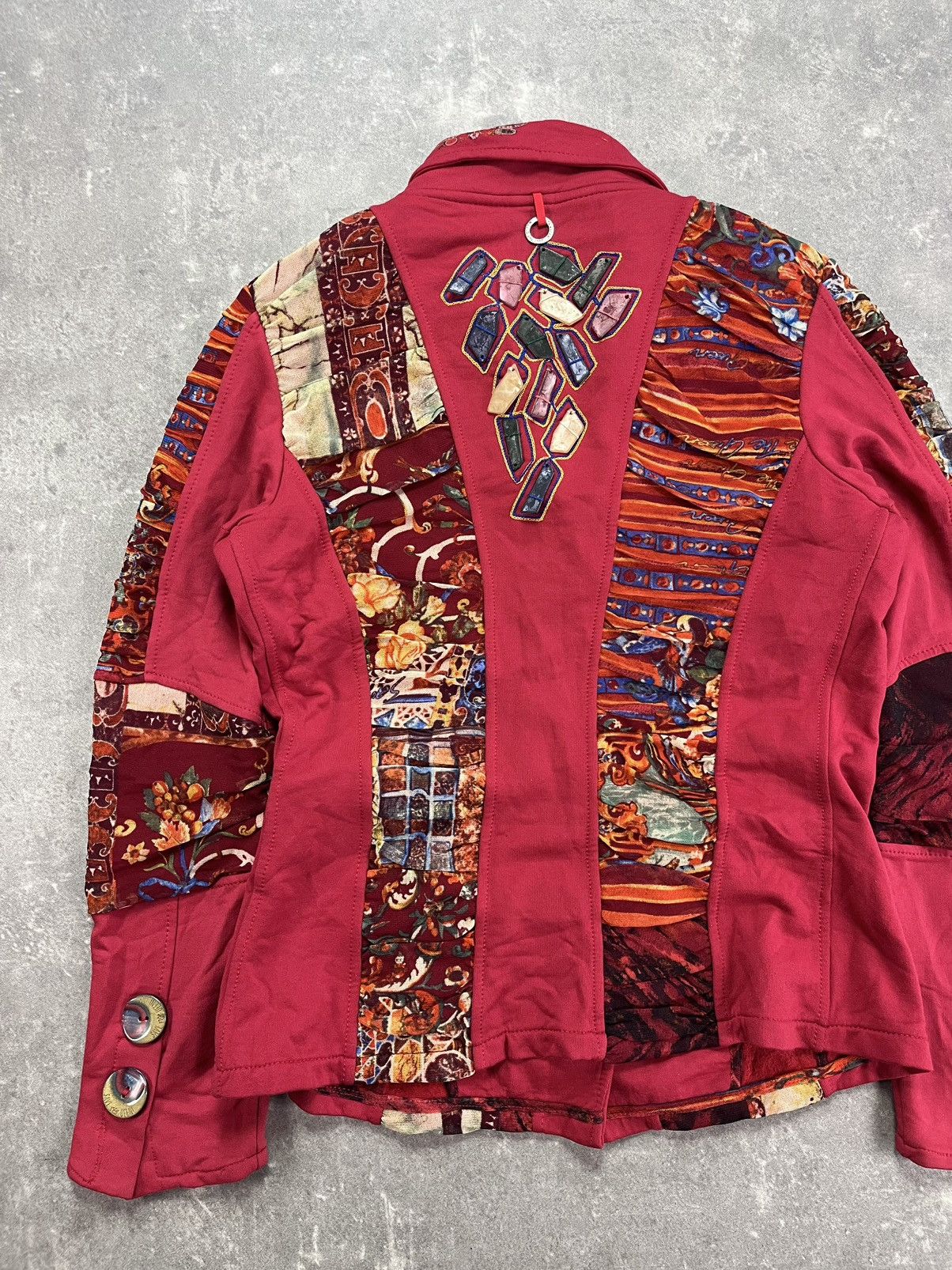 Japanese Brand Save The Queen Y2K Printed Punk 3D Stones Blazer Jacket L XL Size XL / US 12-14 / IT 48-50 - 13 Thumbnail