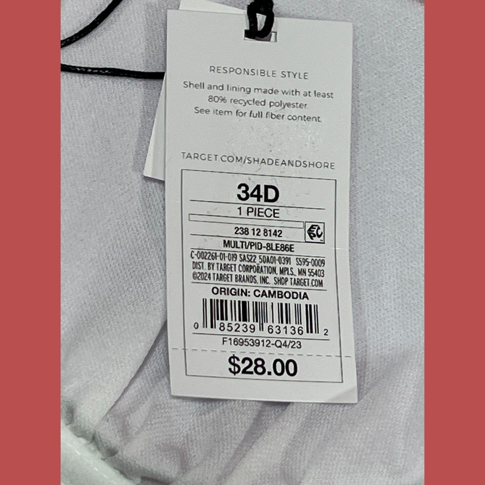 Other Shade & Shore - Women's Ribbed Hidden Underwire Bandeau Biki Size ONE SIZE - 9 Thumbnail