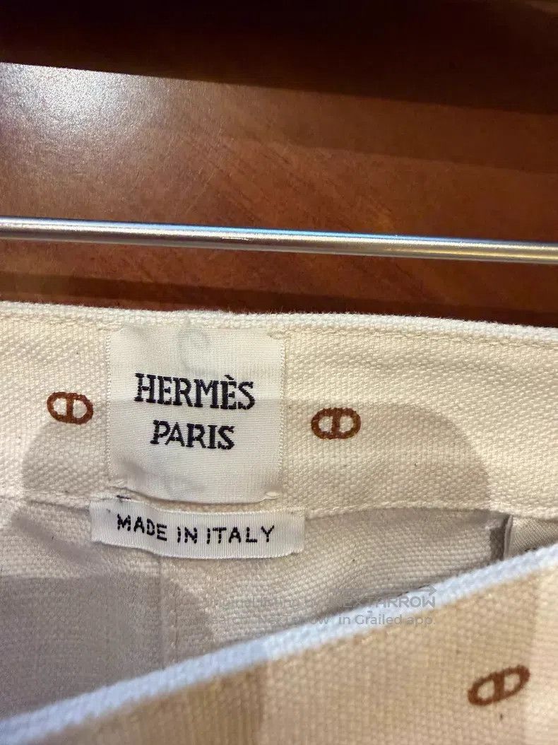 Hermes Hermes Pig Nose Full Print Denim Pants Size 42" / US 20 - 7 Thumbnail