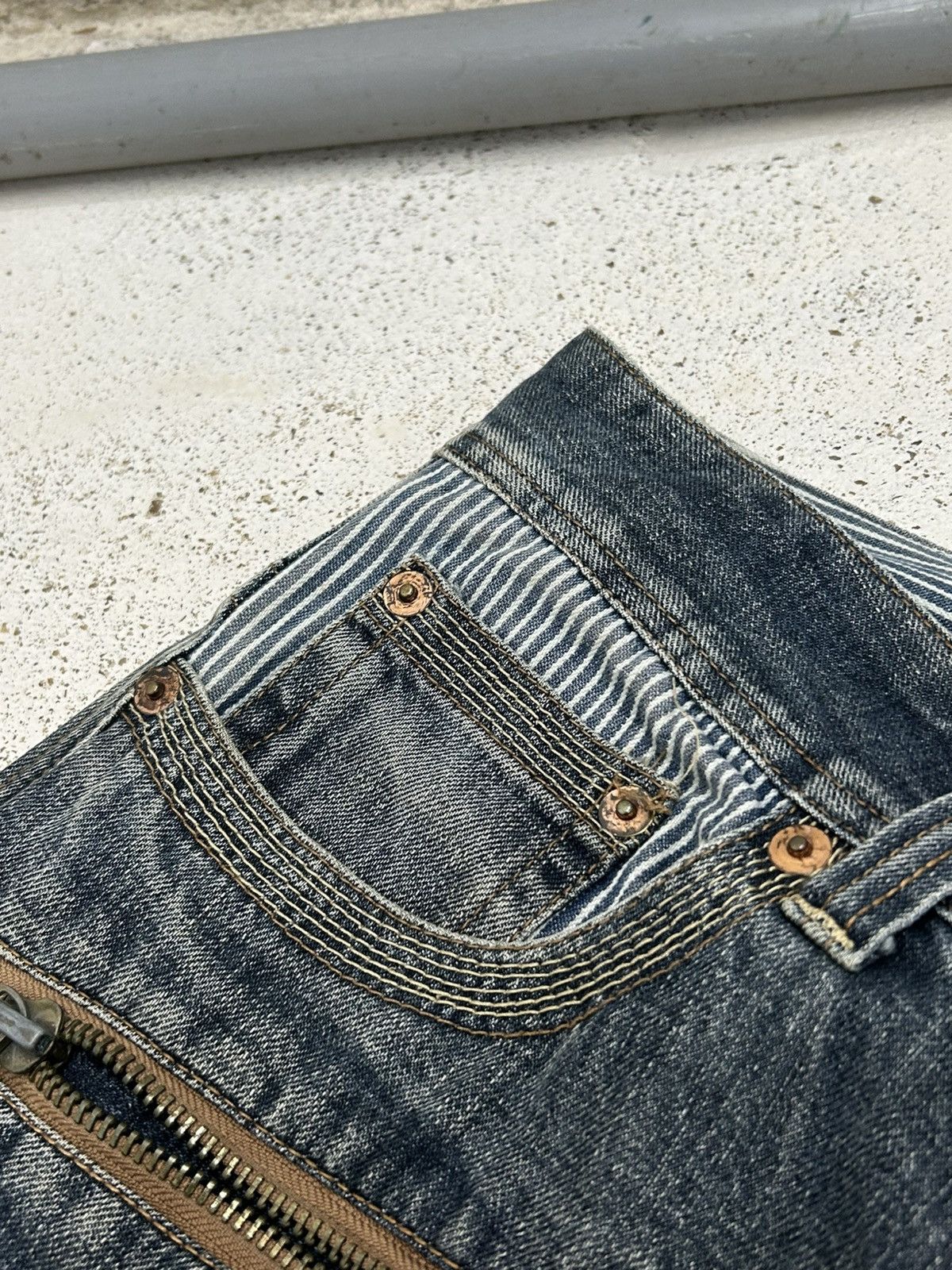Japanese Brand Made In Heaven Unique Knee Arrow Kapital Style Junya Watanab Size US 33 - 12 Thumbnail