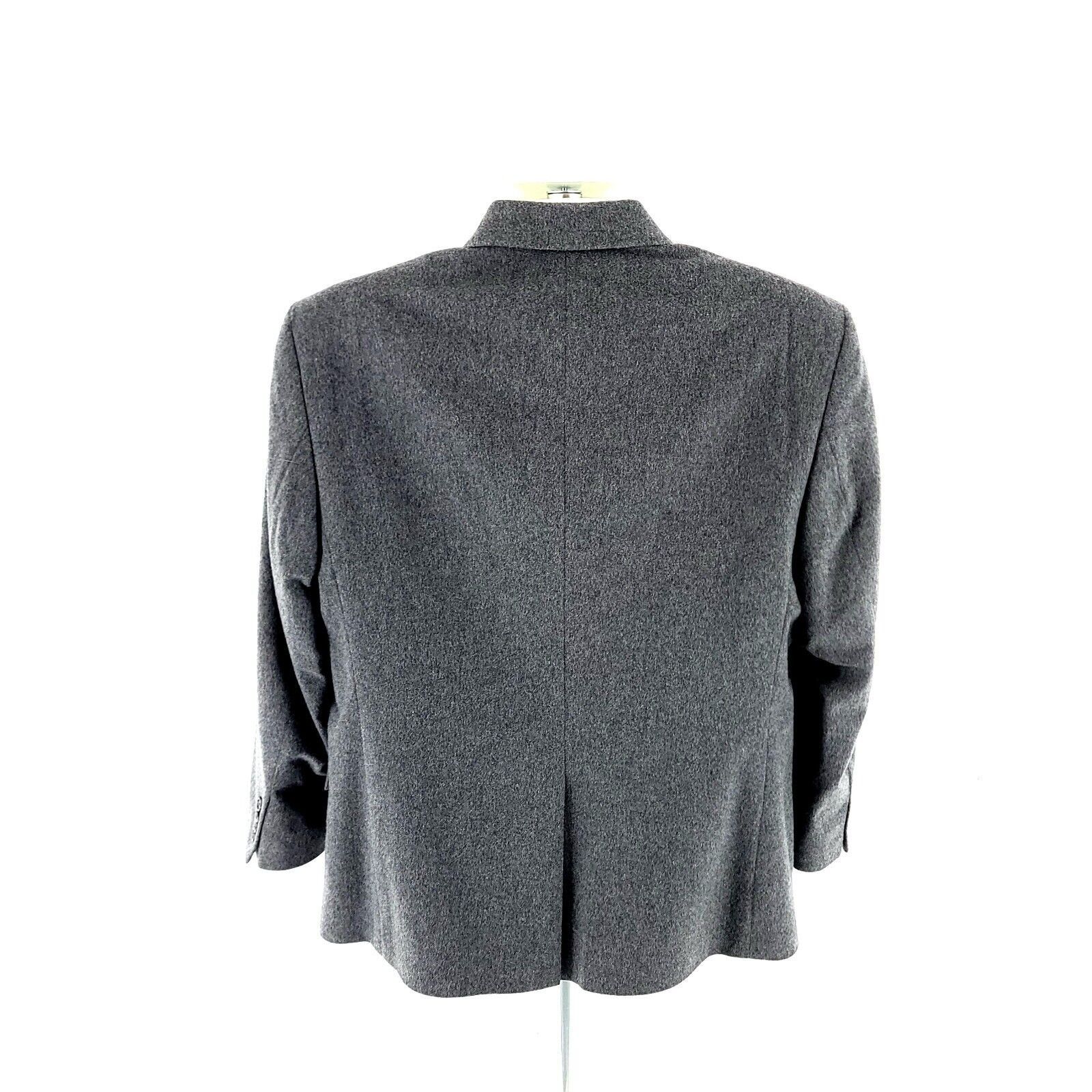 Jos. A. Bank Jos A Bank Flannel Wool Cashmere Gray 2 Button Sport Coat 42 Size 42S - 6 Thumbnail