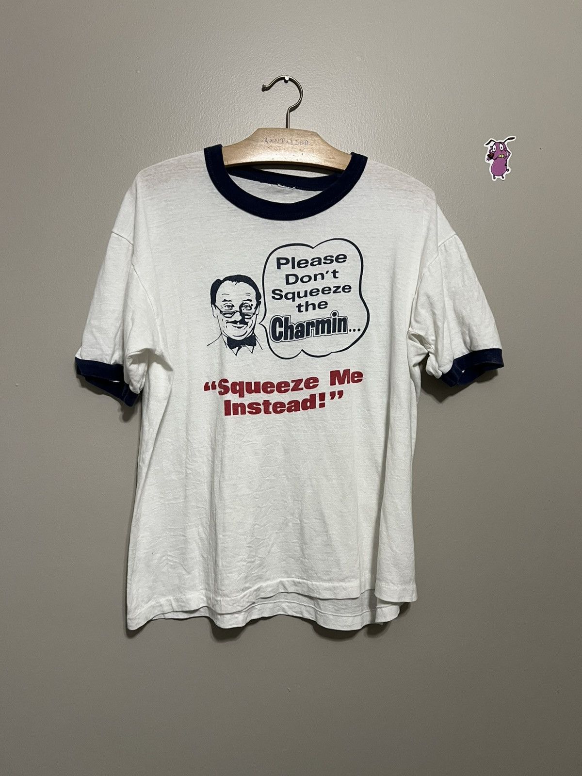 Vintage Vintage Charmin funny ringer tee Size US M / EU 48-50 / 2 - 2 Thumbnail