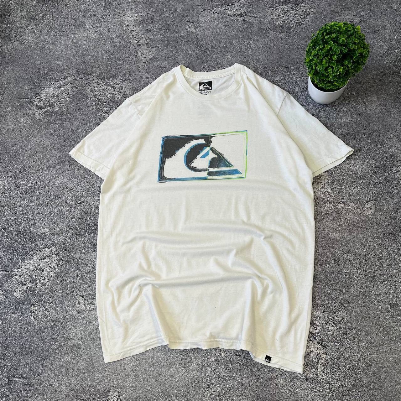 Quiksilver Vintage Y2K White Quicksilver Boxy Fit T-Shirt,Size XL Size US XL / EU 56 / 4 - 8 Thumbnail
