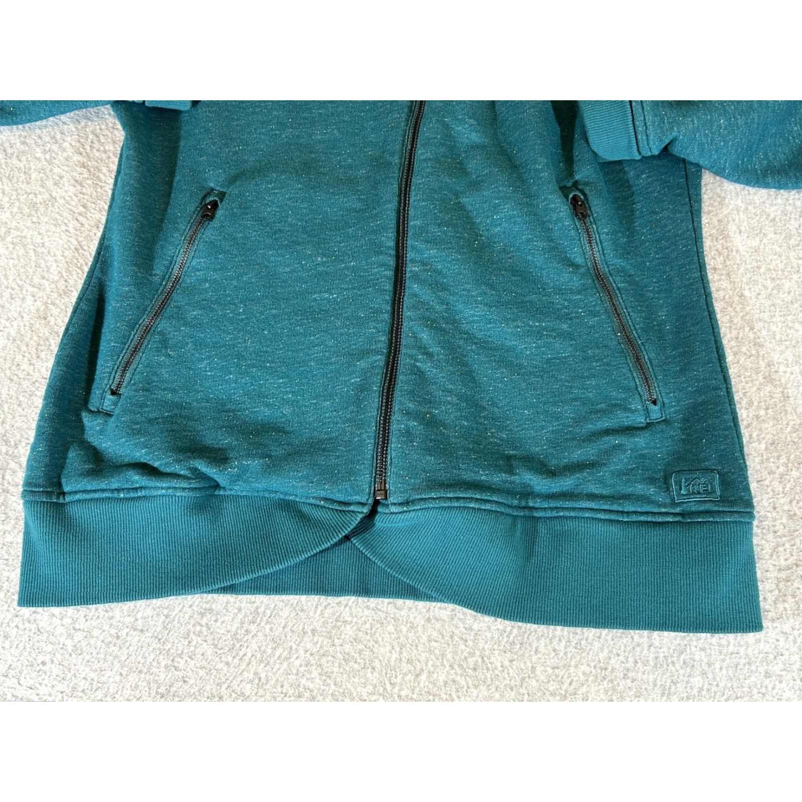 Vintage REI Womens Medium Green Full Zip Hoodie Sweatshirt Outdoor Hiking Trail Jacket Size M / US 6-8 / IT 42-44 - 2 Thumbnail