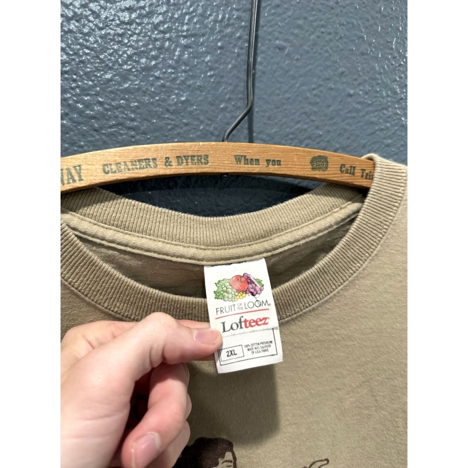 Fruit Of The Loom VINTAGE Jesus Skateboarding Tee Shirt 2XL Mens Brown Extreme Y2K Size US XXL / EU 58 / 5 - 2 Thumbnail