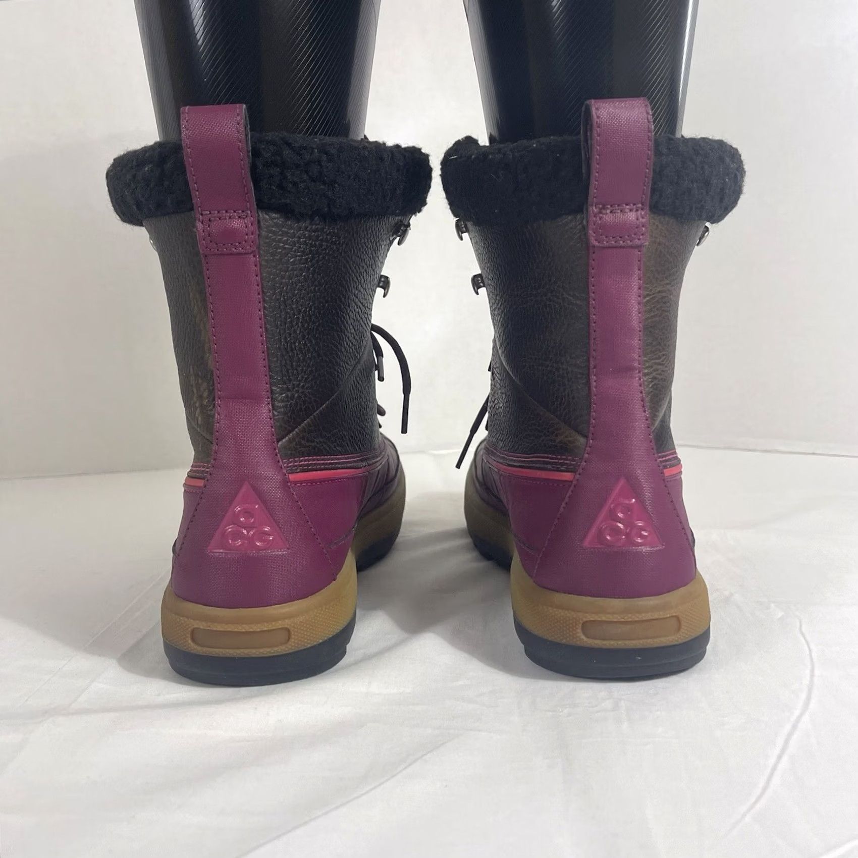 Nike Nike Womens Boot Hiking Winter Waterproof ACG Woodside II 2 Brown Pink 537347-006 Shoes 10 US 42 EU Men/Women? Size US 8 / IT 38 - 5 Thumbnail