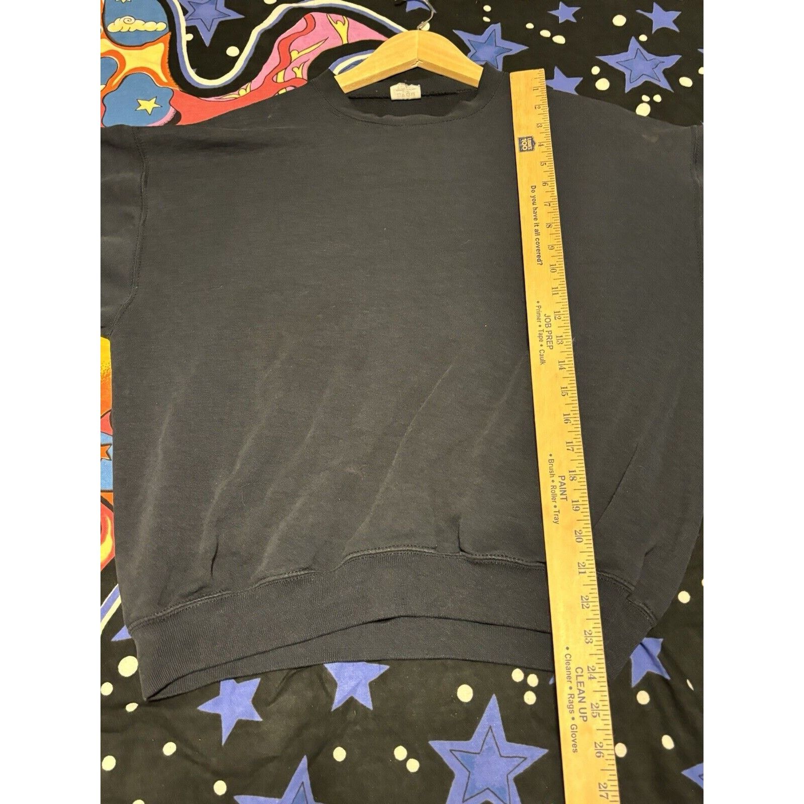 Other Vintage Faded Black Blank Crewneck Sz Unknown Brand Unknown Size US L / EU 52-54 / 3 - 6 Thumbnail