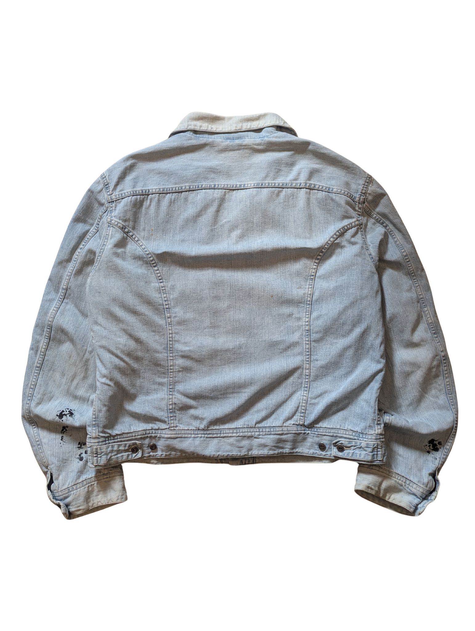 Diesel Vintage Diesel Denim Jacket Distressed Y2K Size US XXL / EU 58 / 5 - 2 Thumbnail