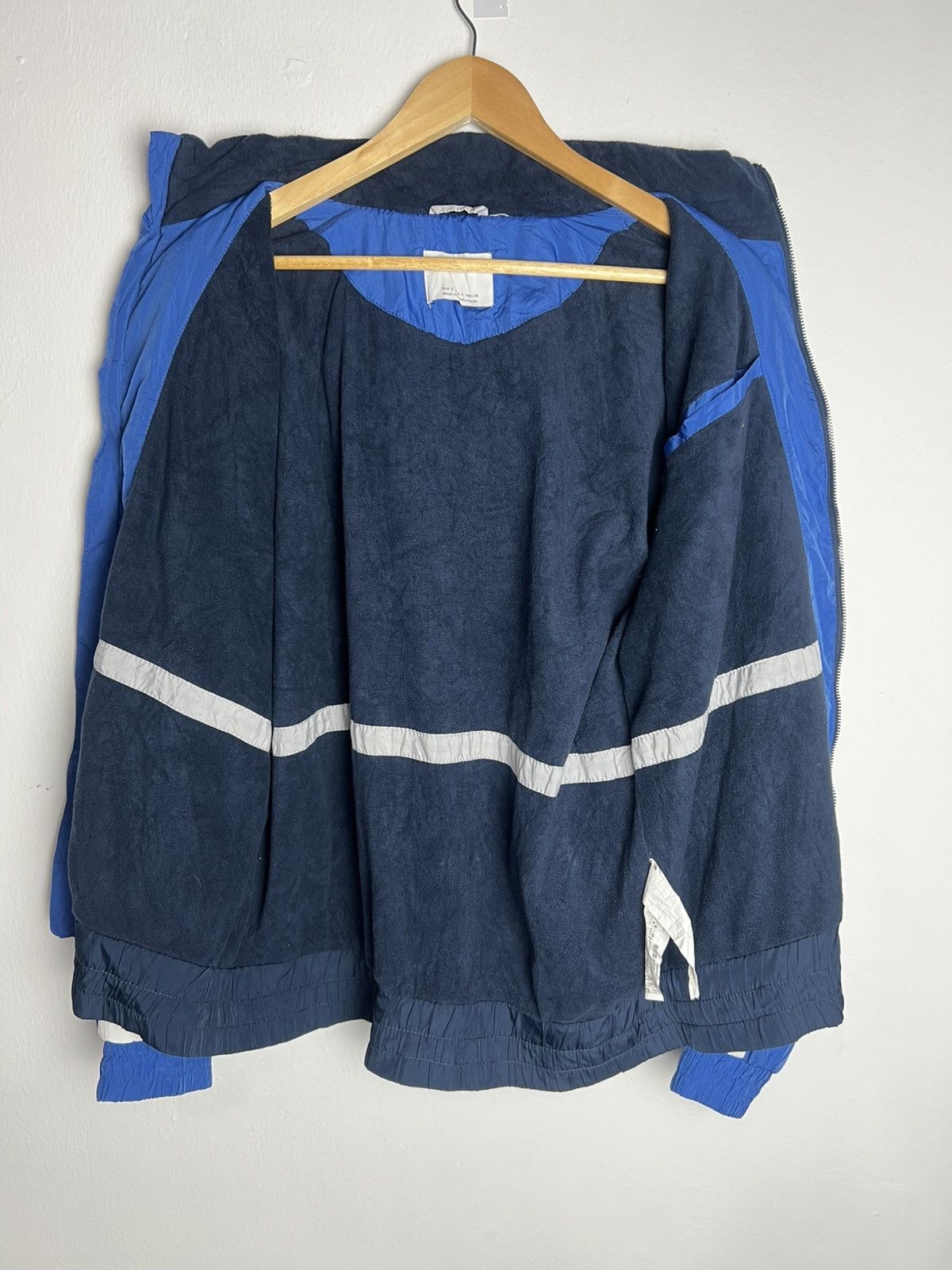 Bershka Bershka Retro Blue Windbreaker Jacket Size US S / EU 44-46 / 1 - 3 Thumbnail