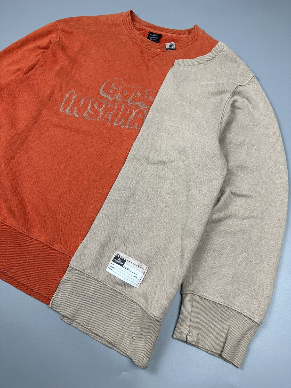 Japanese Brand × Maison MIHARA YASUHIRO Good Inspiration Miharayasuhiro GU 2 Cuts Sweatshirts Size US XL / EU 56 / 4 - 3 Thumbnail