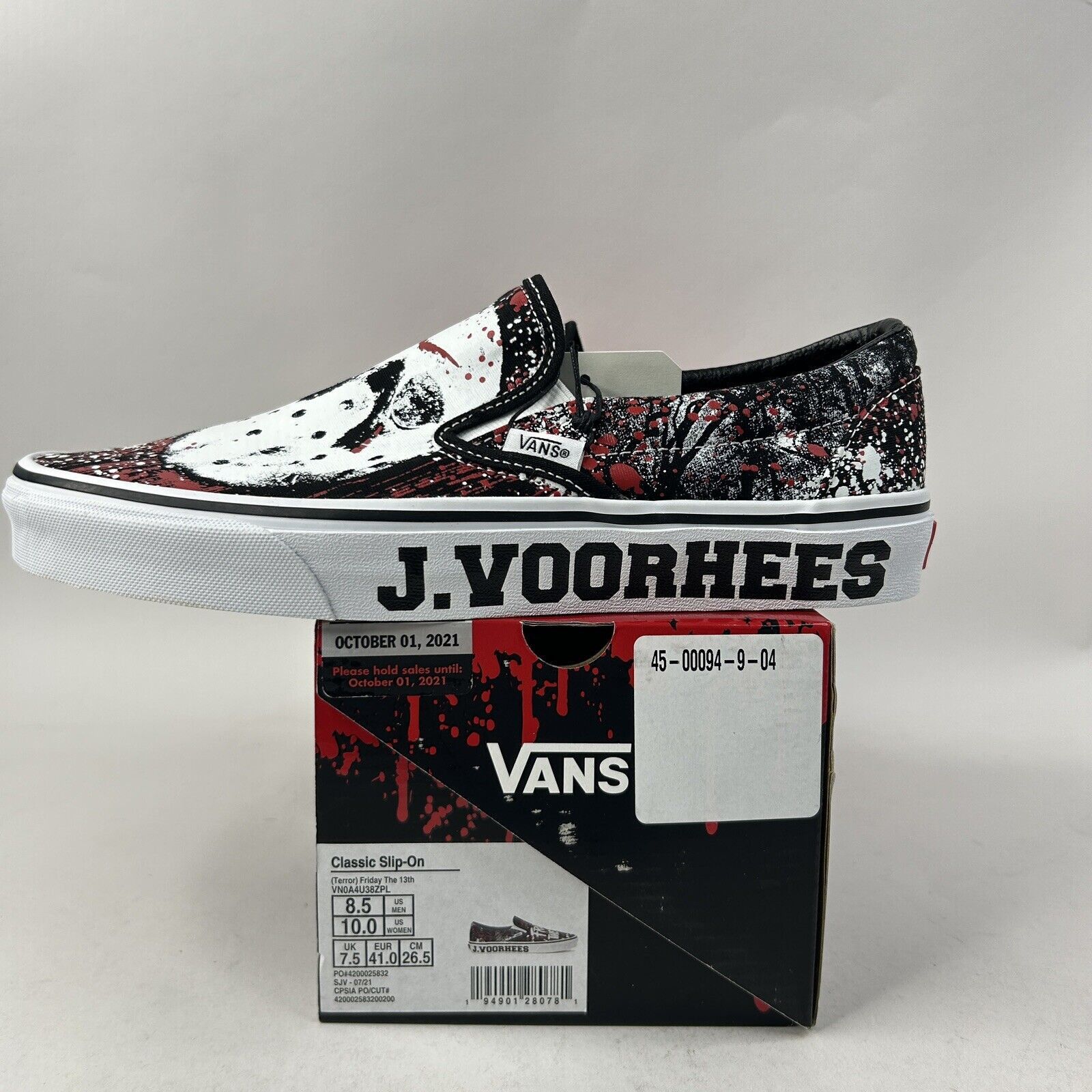 Vans Vans x House Of Terror Slip-On “Friday The 13th" 2024 Size US 8.5 / EU 41-42 - 4 Thumbnail