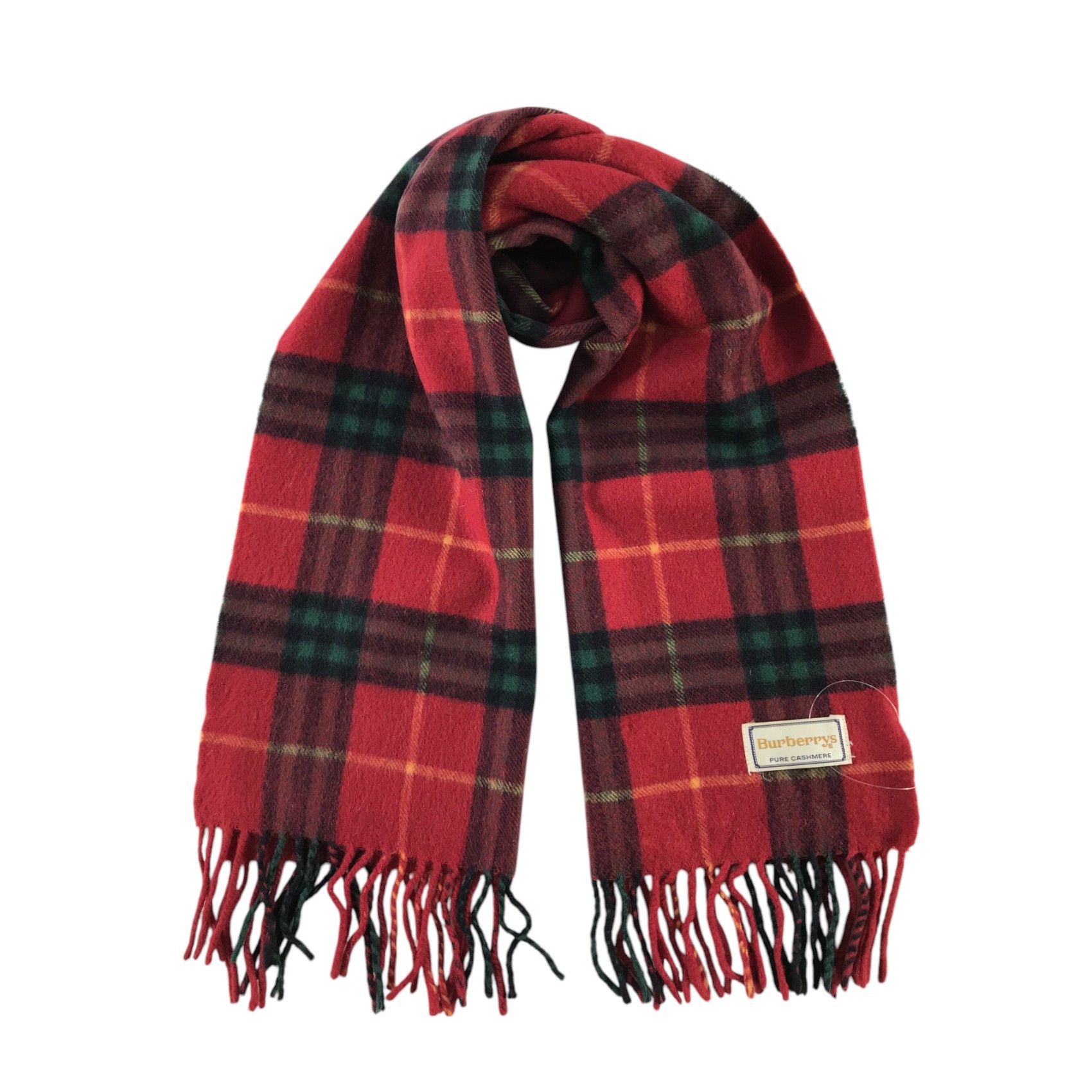 Burberry × Vintage Burberry Scarf / Muffler / Neckwear - WW1840 Size ONE SIZE - 1 Thumbnail
