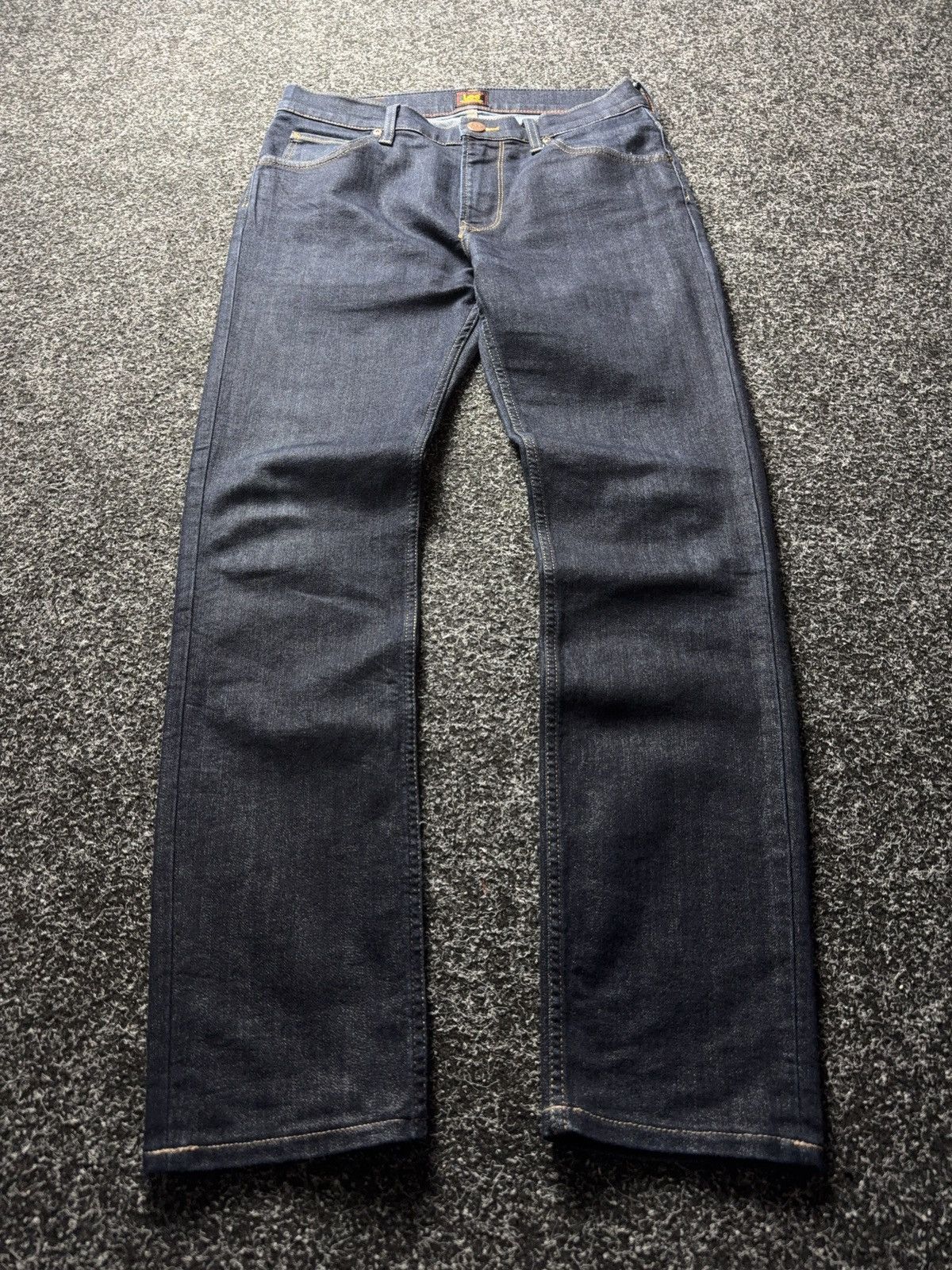 Lee 00s Y2K Western Lee Rider Skinny Fit Jeans Dark Wash Size US 30 / EU 46 - 1 Thumbnail