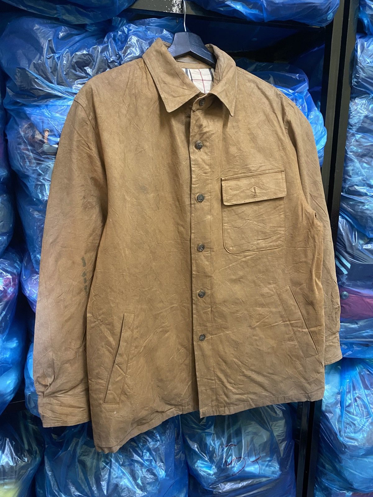Burberry Vintage Burberry London Brown Faux Suede Car Coat Nova Check Size US M / EU 48-50 / 2 - 3 Thumbnail
