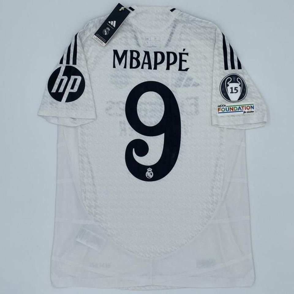 Adidas Real Madrid Mbappe 2024 25 home PLAYER VERSION UCLjersey NWT Size US M / EU 48-50 / 2 - 1 Thumbnail