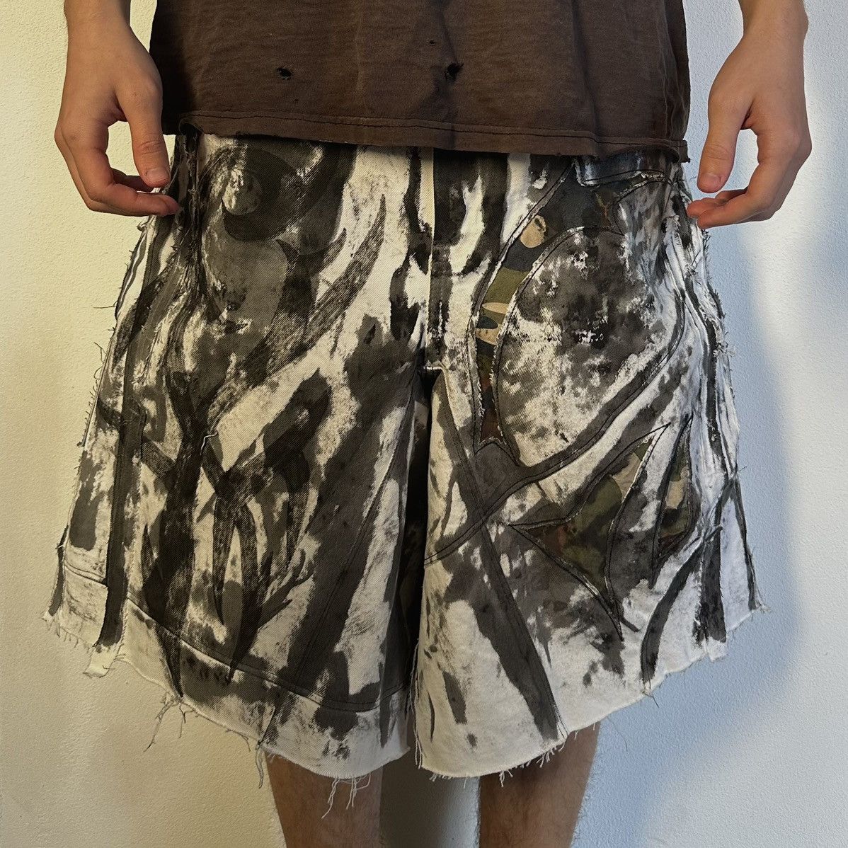 Other Upcycle oversized shorts 00072 Size US 35 - 3 Thumbnail