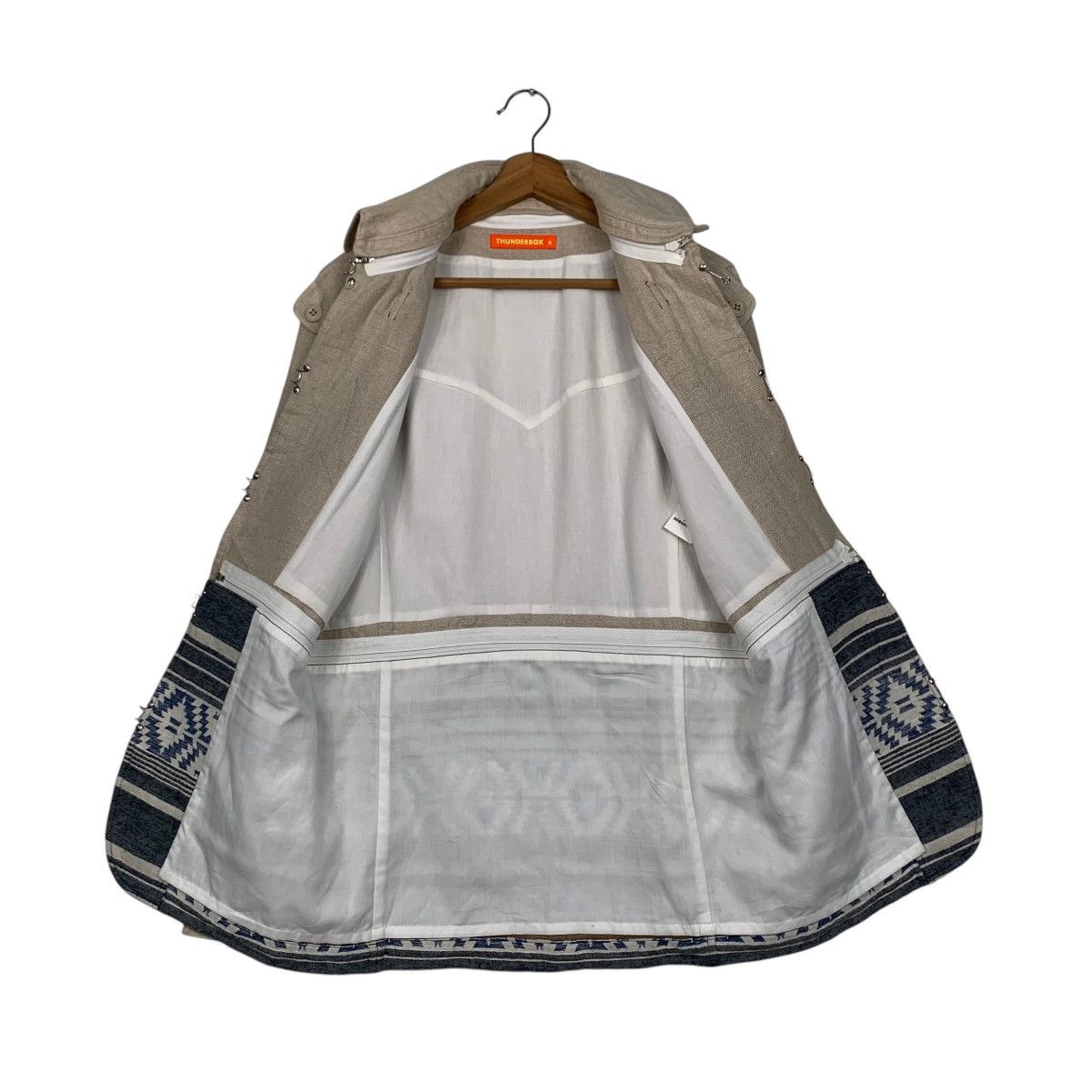 Japanese Brand × Vintage ☀️Nice design Thunderbox navajo motif cotton jacket Size US S / EU 44-46 / 1 - 18 Thumbnail