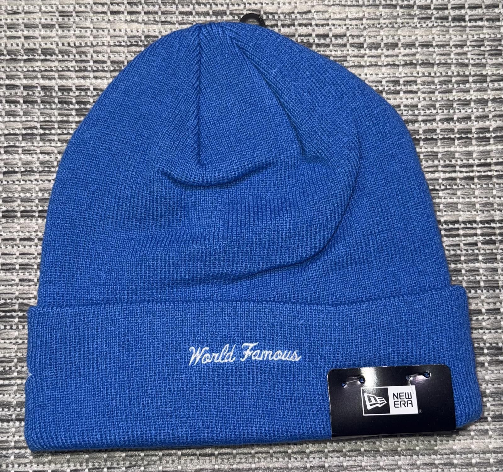 Supreme Supreme X New Era Blue Box Logo Beanie Size ONE SIZE - 2 Thumbnail