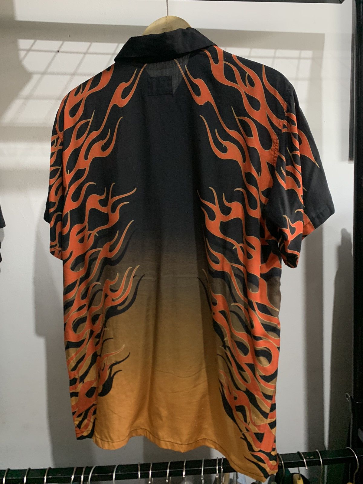 Harley Davidson × Vintage 2000s Harley Davidson Flame Shirt Size US M / EU 48-50 / 2 - 2 Thumbnail