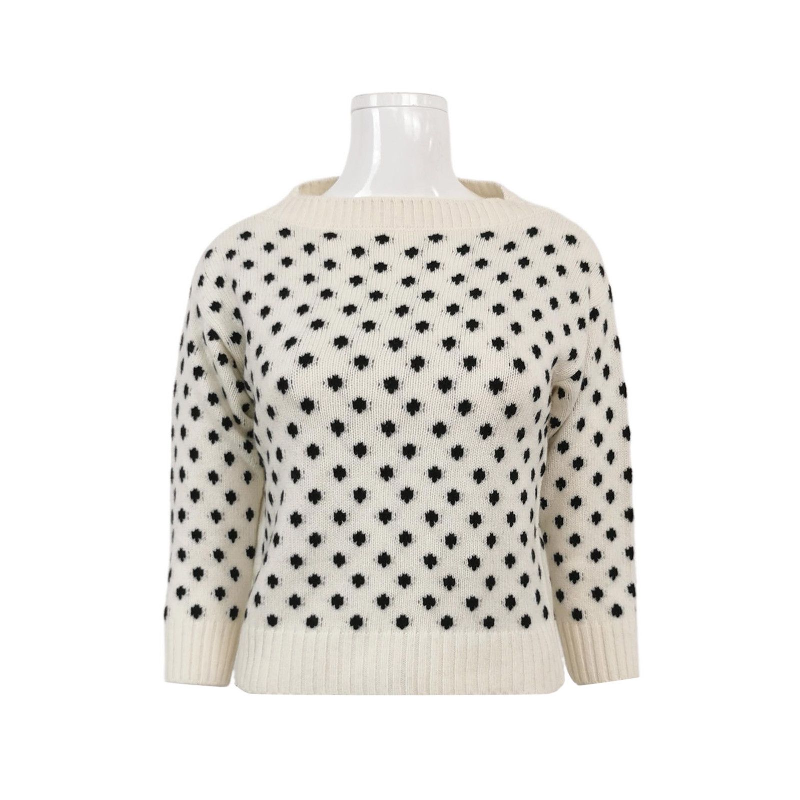 Prada Prada Color-Block Knit Sweater with Polka Dots - dmc Size XXS / US 00 / IT 34 - 1 Thumbnail