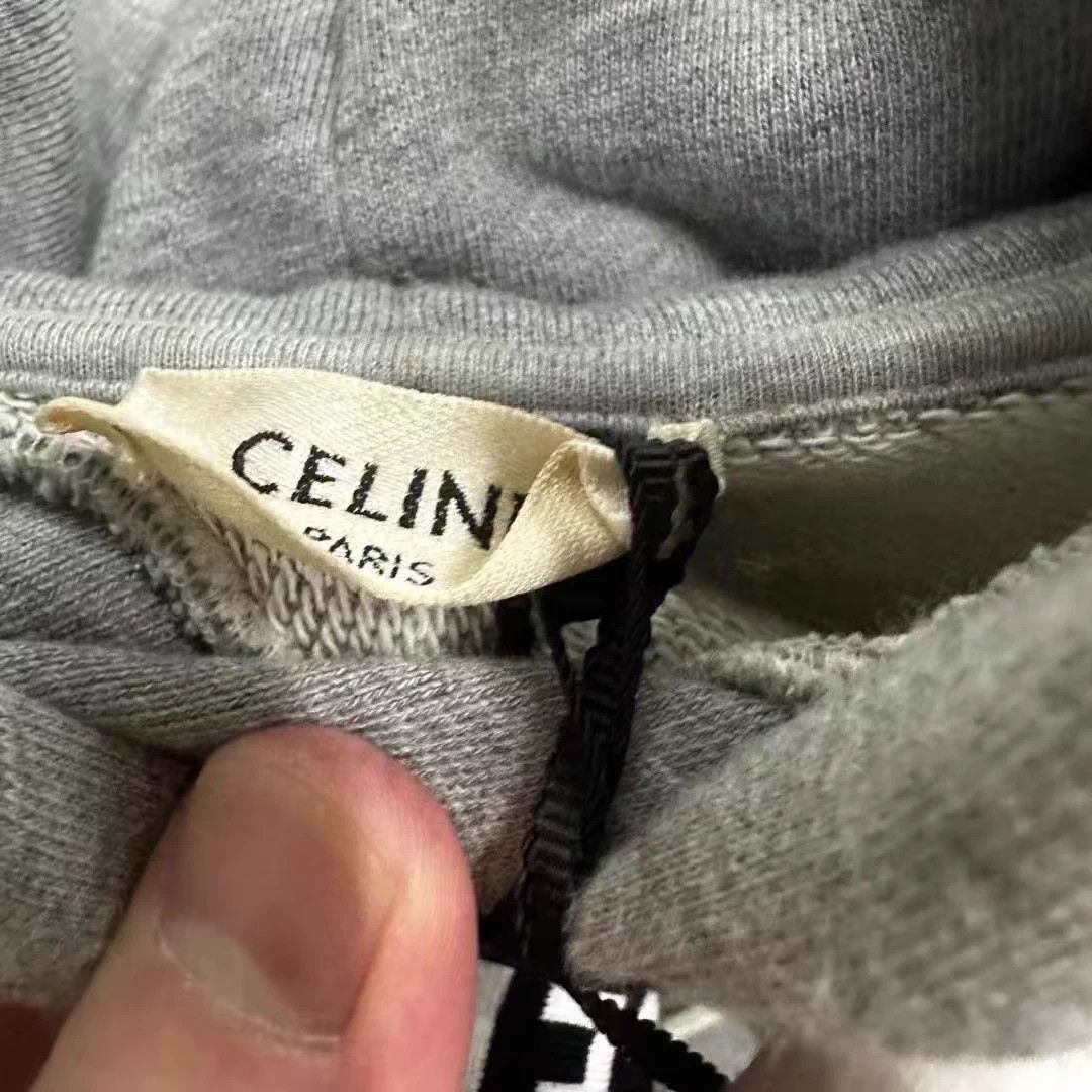 Celine Celine hoodie drawstring logo L new with tags 2688 Size US L / EU 52-54 / 3 - 2 Thumbnail