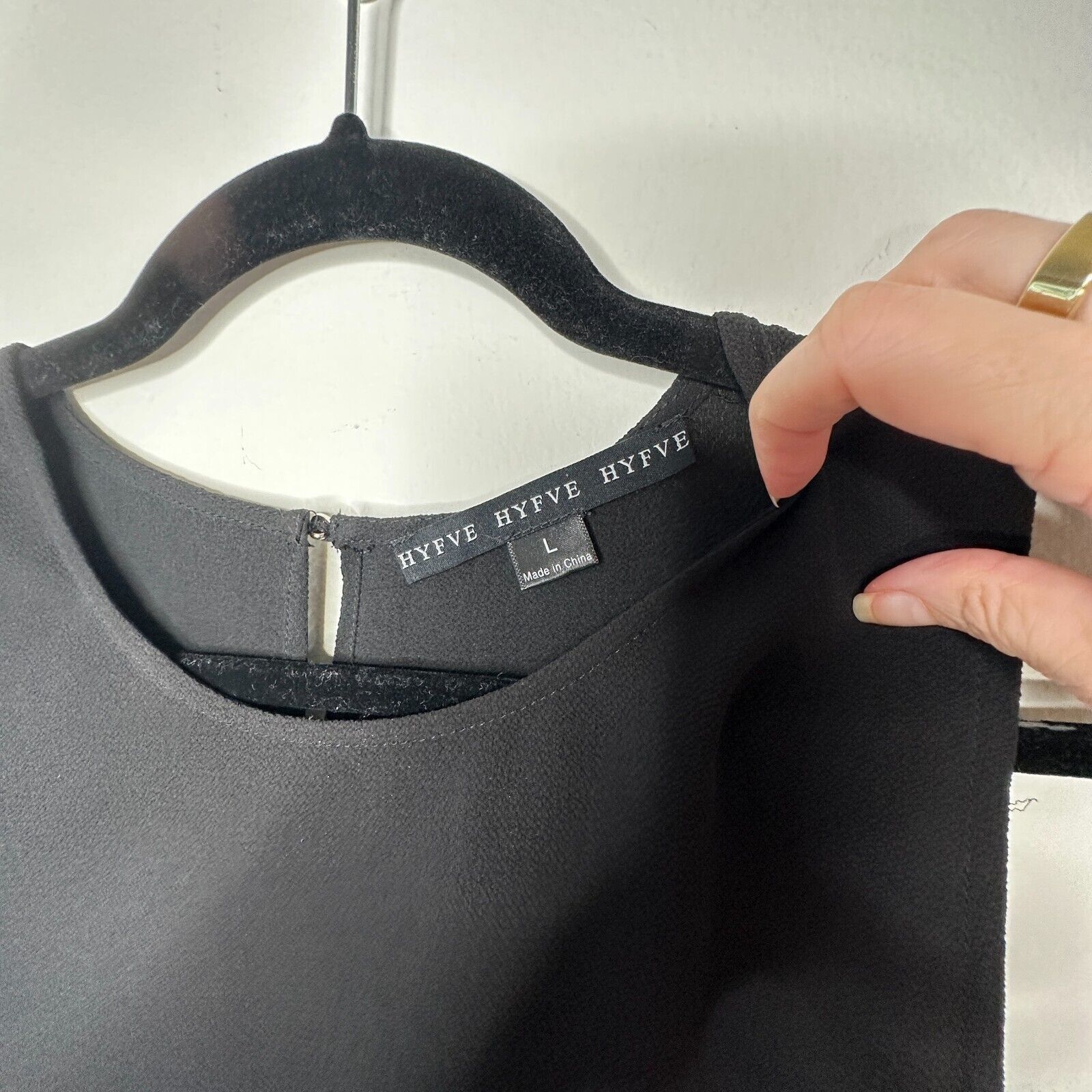 Other HYFVE Black Silver Grommet Sleeveless Hi Low Tunic Tank Size L / US 10 / IT 46 - 5 Thumbnail