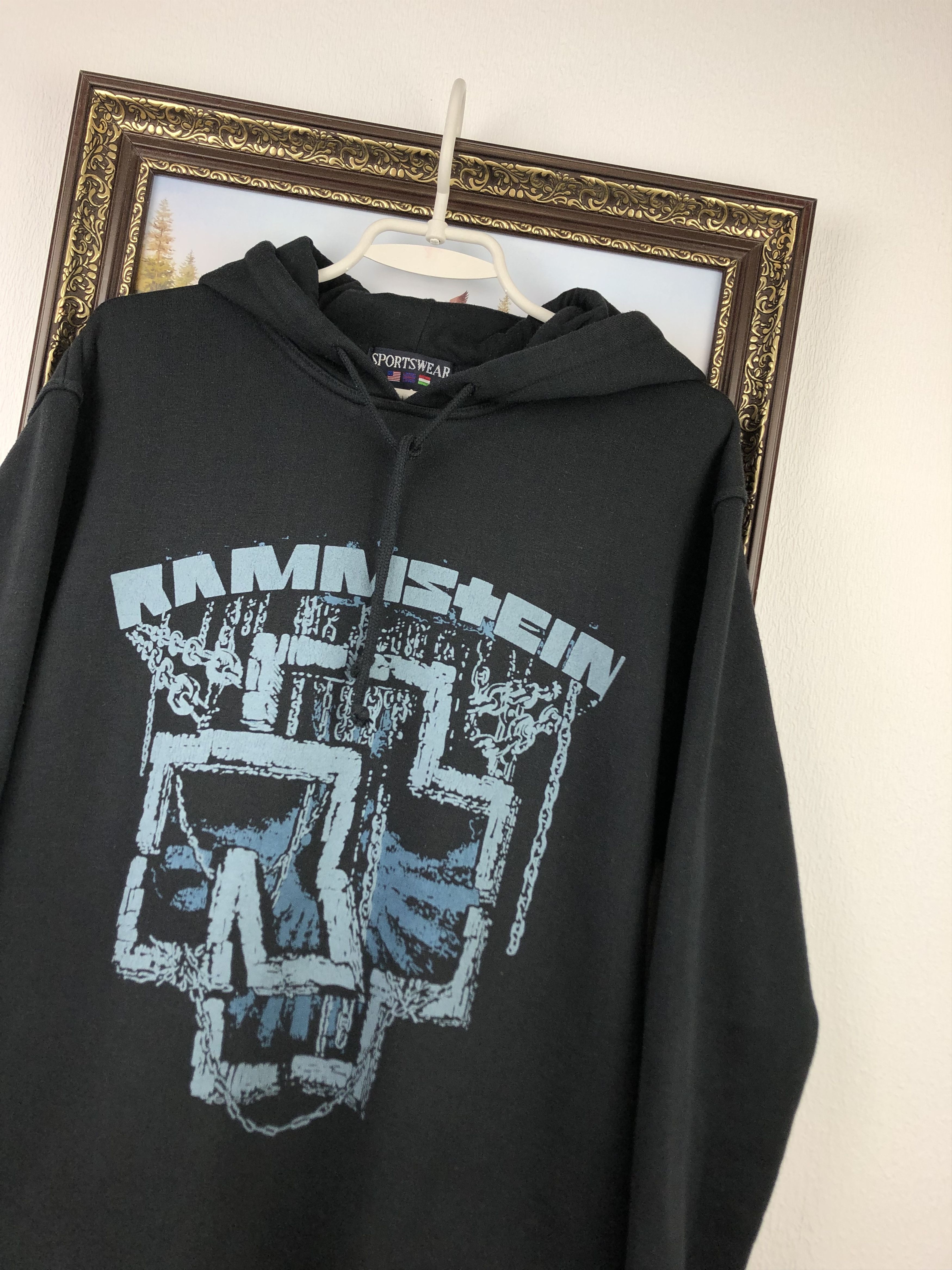 Band Tees Vintage Rammstein Band Hoodie Sweatshirt Rare Size US M / EU 48-50 / 2 - 3 Thumbnail