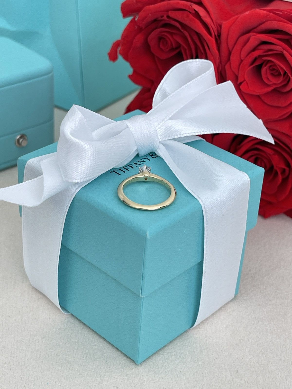 Tiffany & Co. Tiffany & Co. Solitaire YG Diamond Ring .18ct sz 4.5 Size ONE SIZE - 11 Thumbnail
