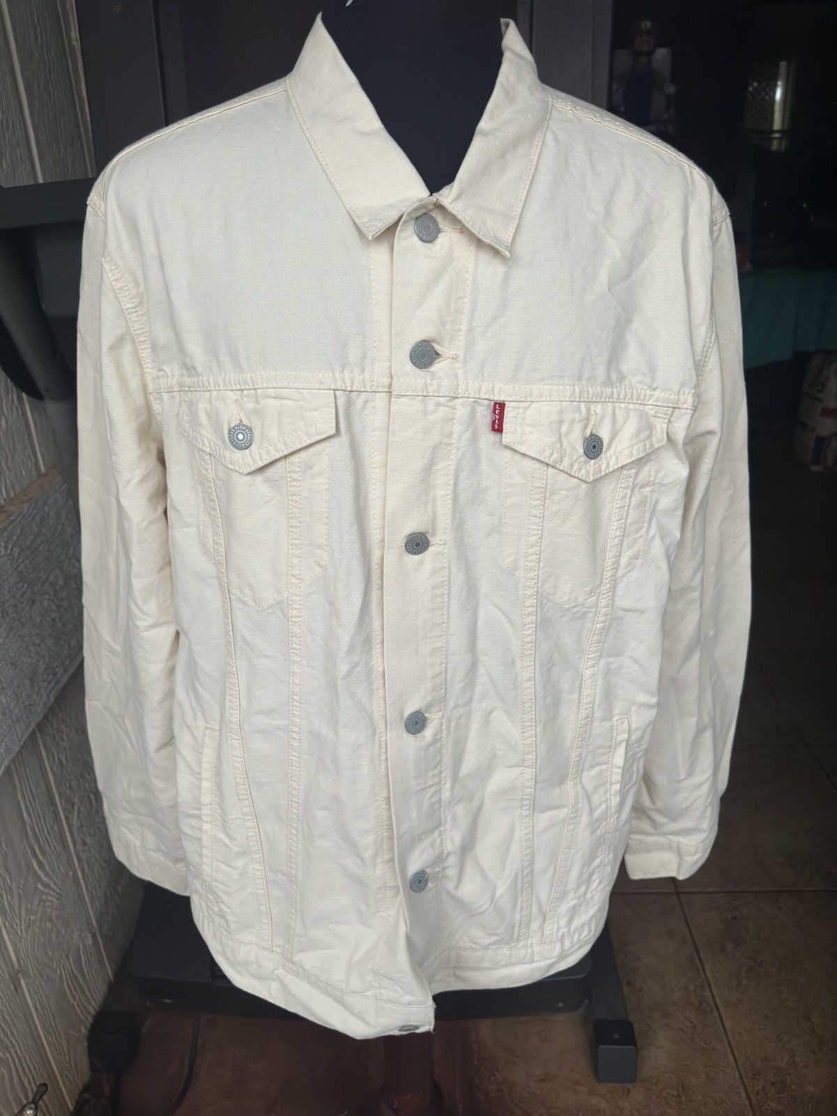 Levi's New Levis Jacket Cream Long Sleeve Men's XXL Size US XXL / EU 58 / 5 - 1 Thumbnail