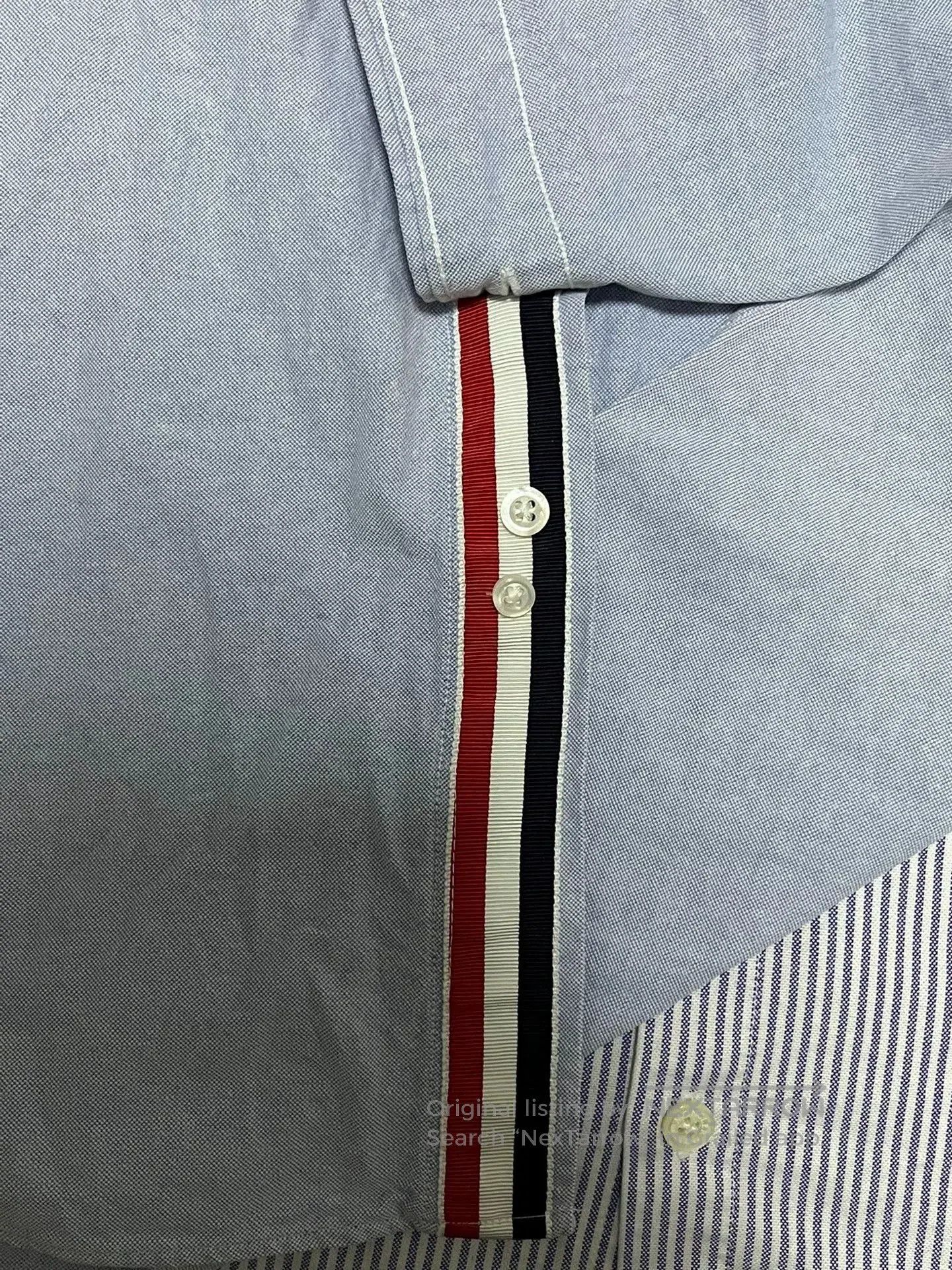 Thom Browne Thom Browne Men's Oxford Cotton Shirt. Size US XL / EU 56 / 4 - 4 Thumbnail